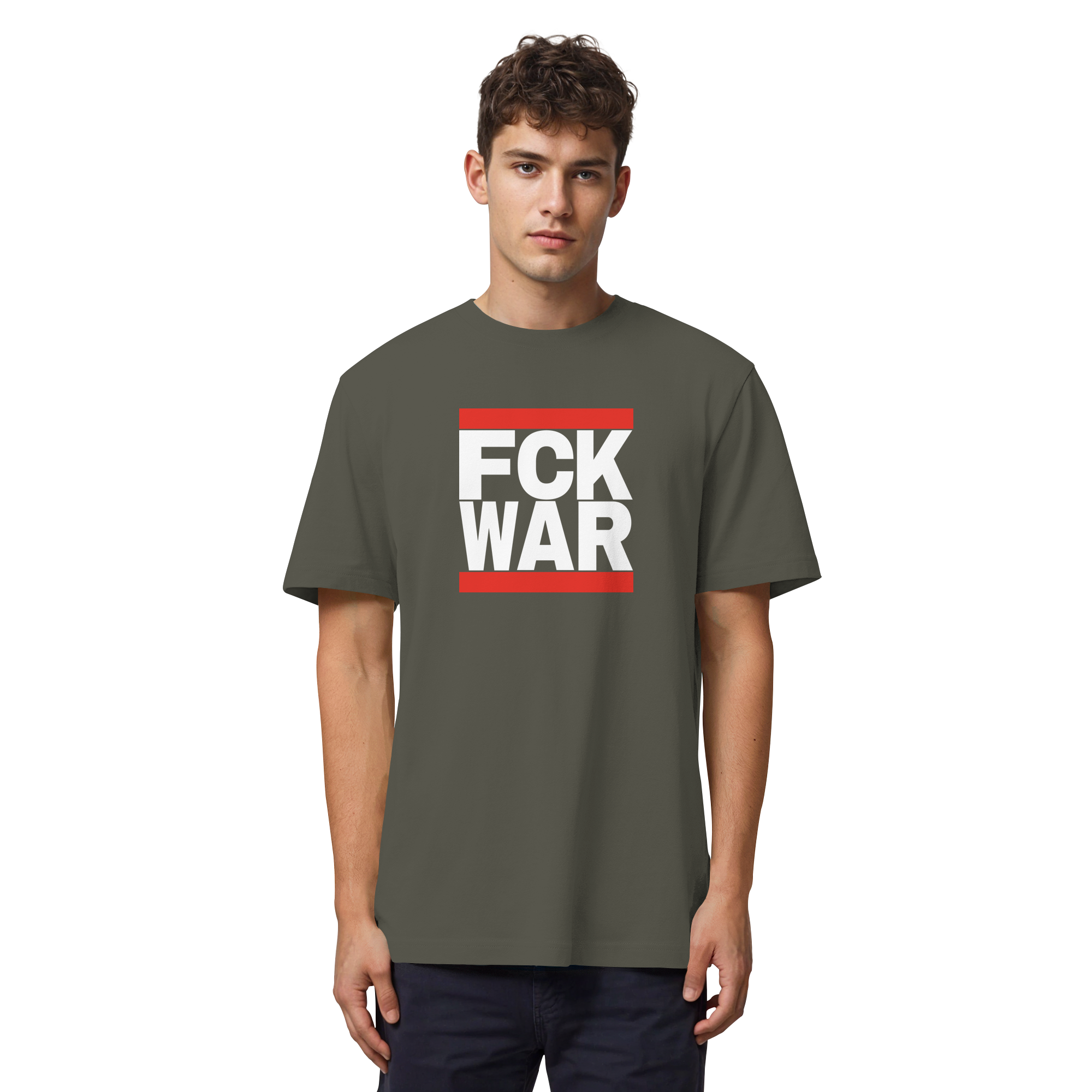 FCK WAR (weiße Schrift) - Organic Heavy T-Shirt