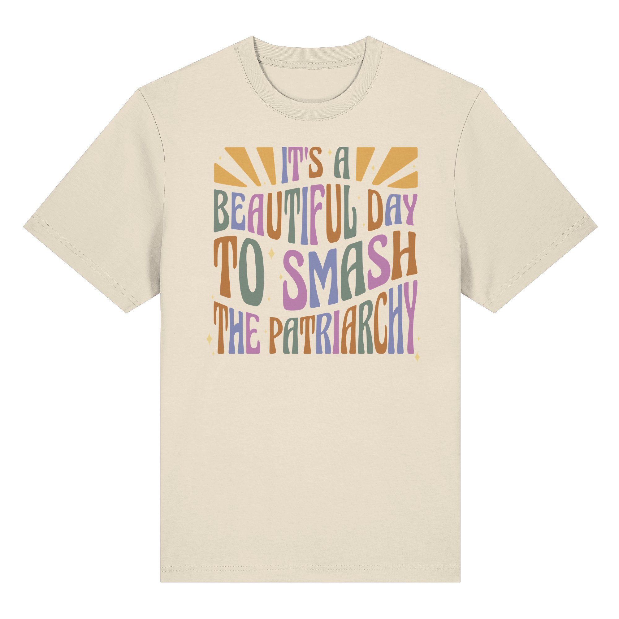 It's a Beautiful Day to Smash the Patriarchy - Organic Heavy T-Shirt