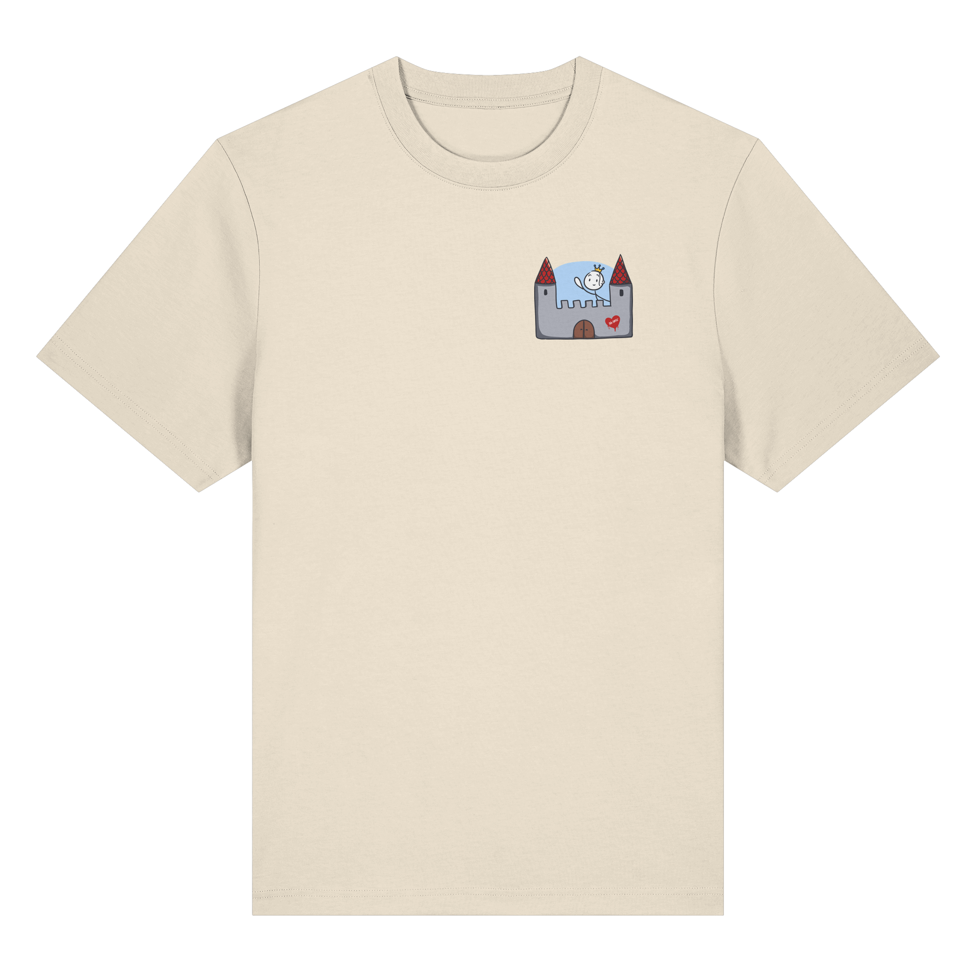 Hier und jetzt bin ich in Sicherheit "Schwarze Edition" Backprint - Organic Heavy T-Shirt