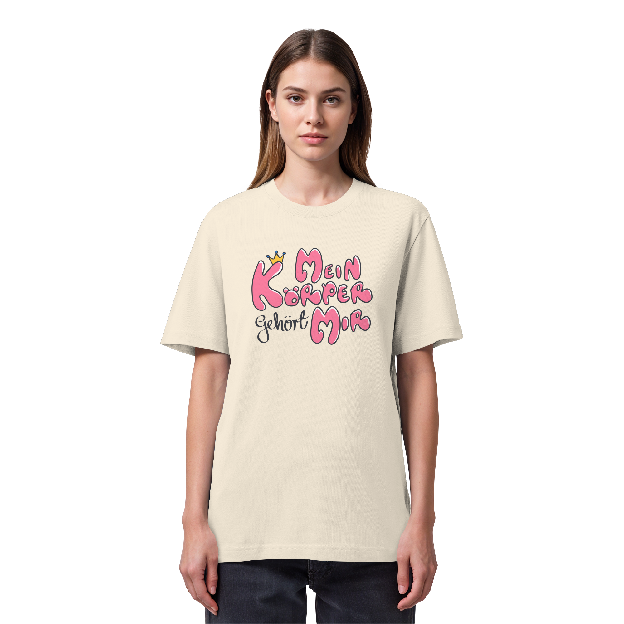 Mein Körper gehört mir "Pinke Edition" - Organic Heavy T-Shirt