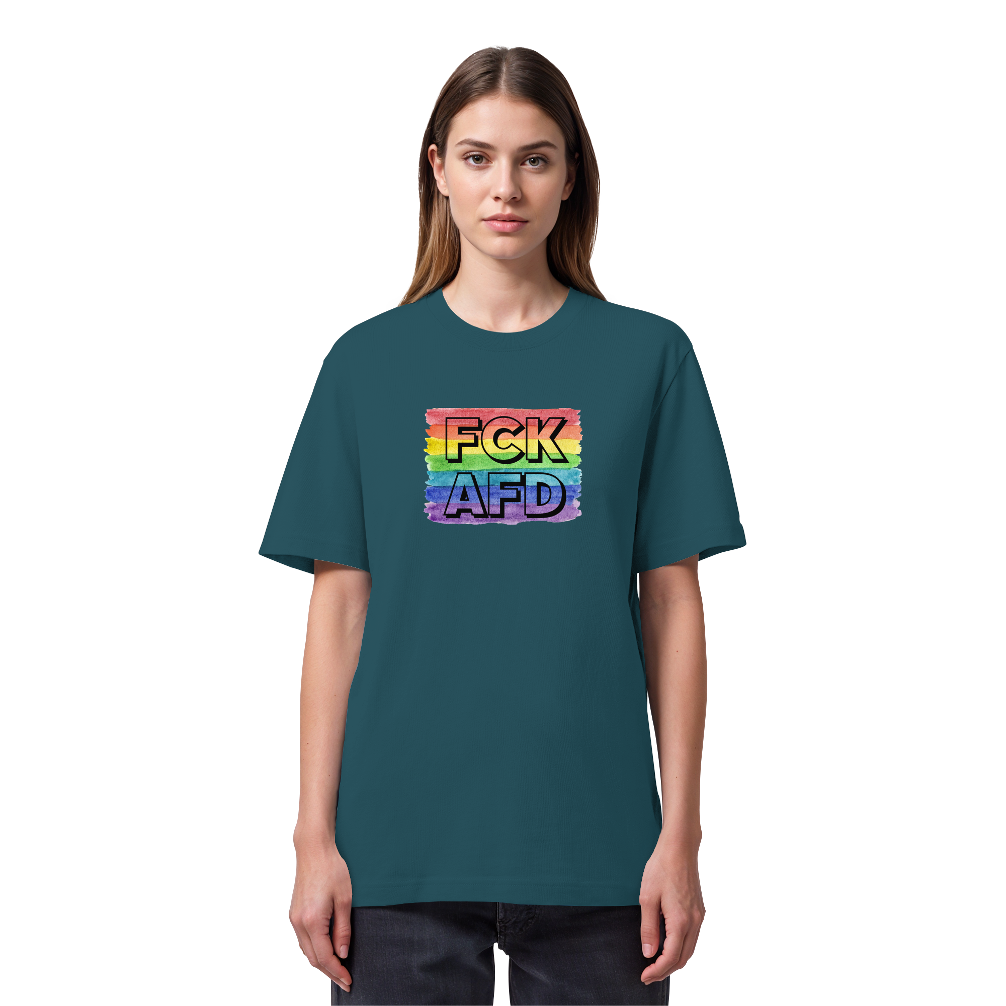 FCK AFD "Rainbow Resistance Edition" - Organic Heavy T-Shirt