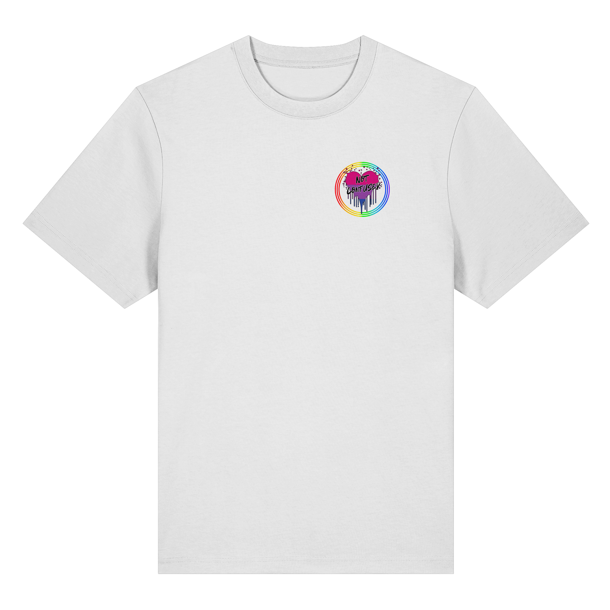 Bisexual Not Confused "Regenbogenkreis Edition" - Organic Heavy T-Shirt