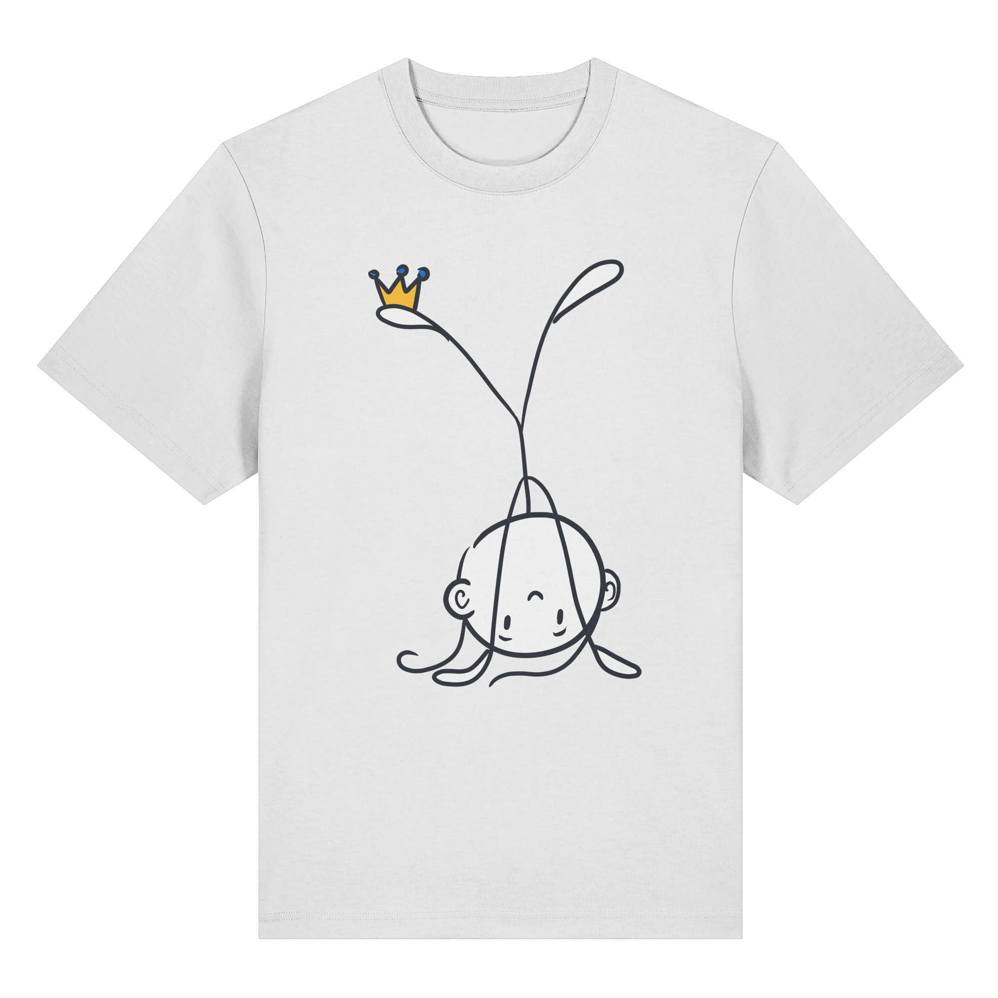 Seelenmännchen "Handstand Edition" Frontprint (hell) - Organic Heavy T-Shirt