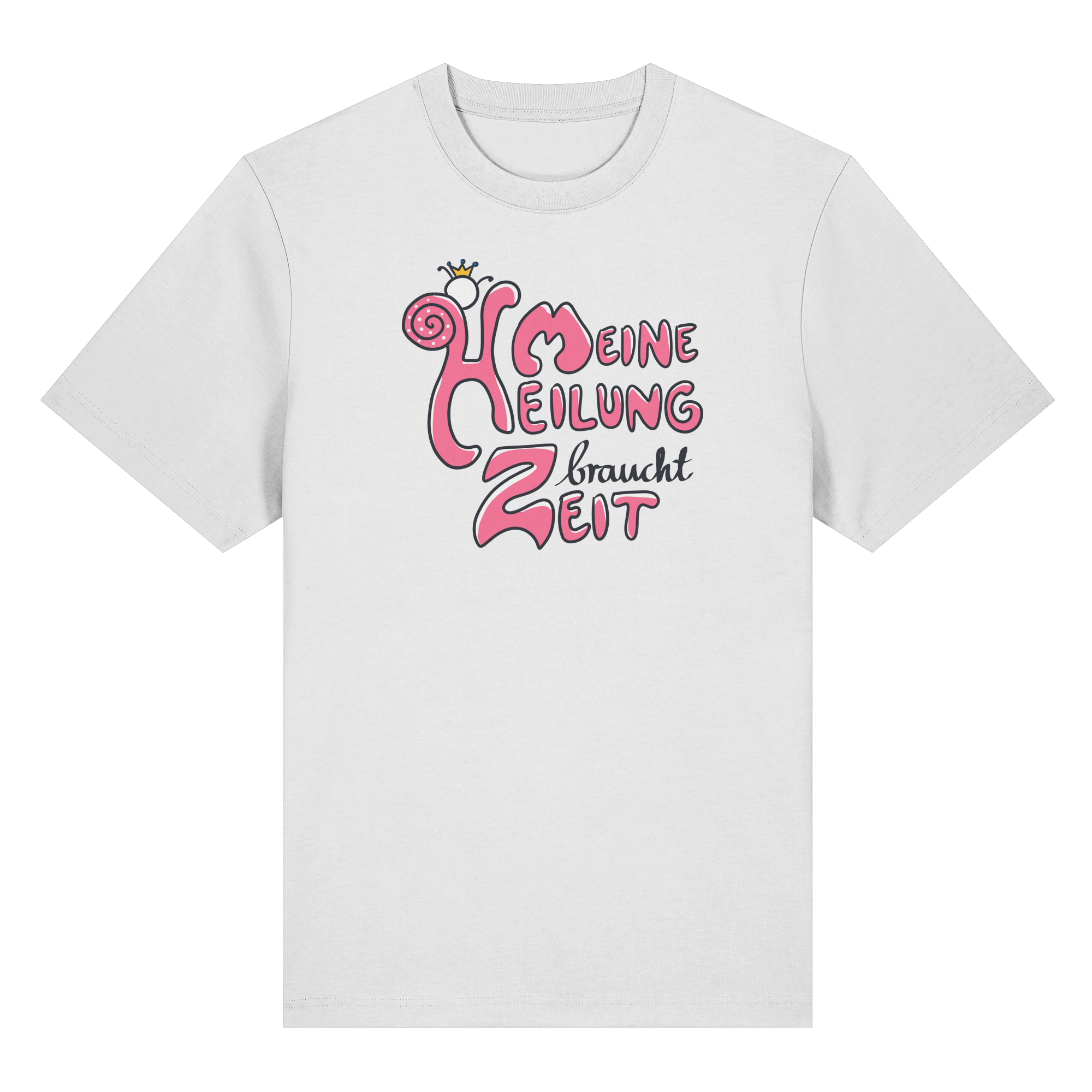 Meine Heilung braucht Zeit "Pinke Edition" - Organic Heavy T-Shirt