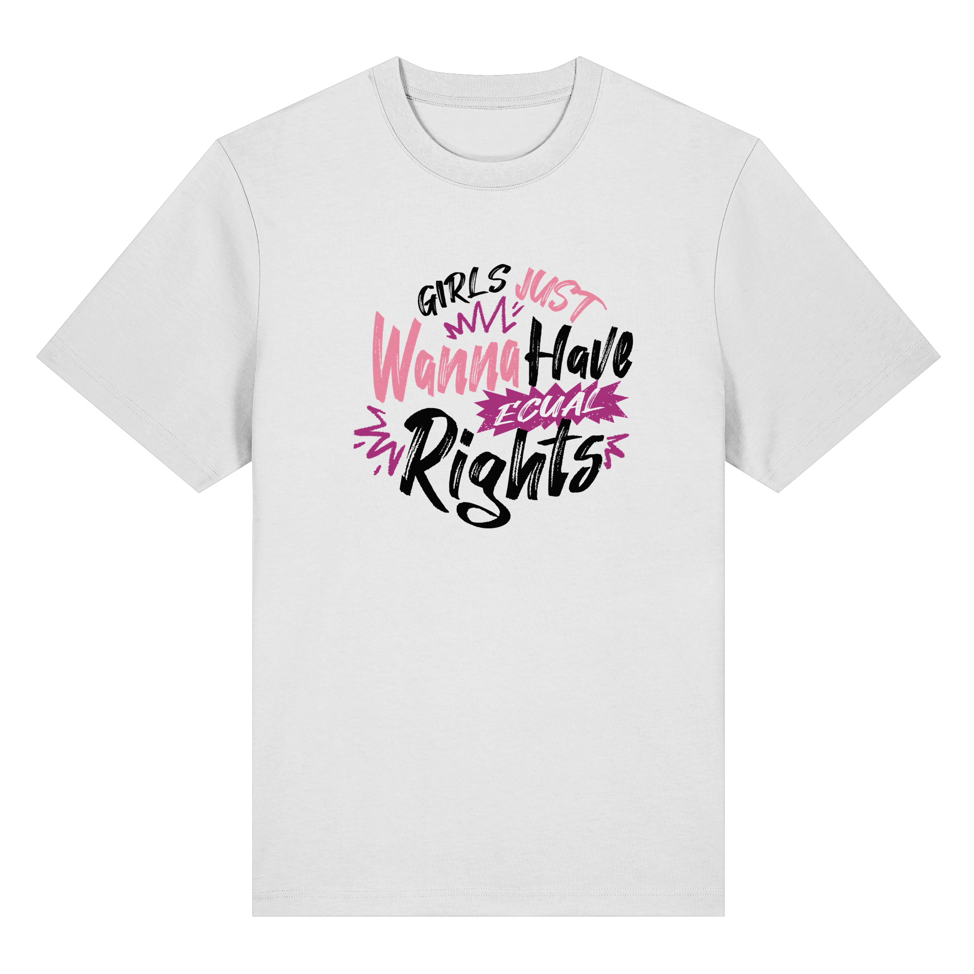 Girls Just Wanna Have Equal Rights - Organic Heavy T-Shirt