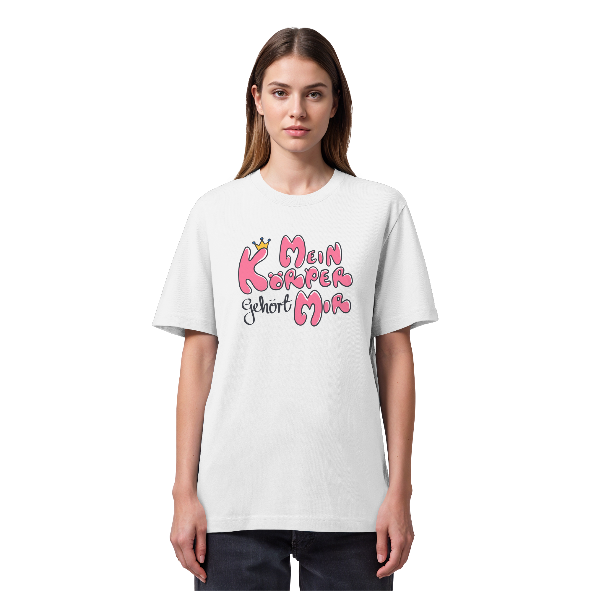 Mein Körper gehört mir "Pinke Edition" - Organic Heavy T-Shirt