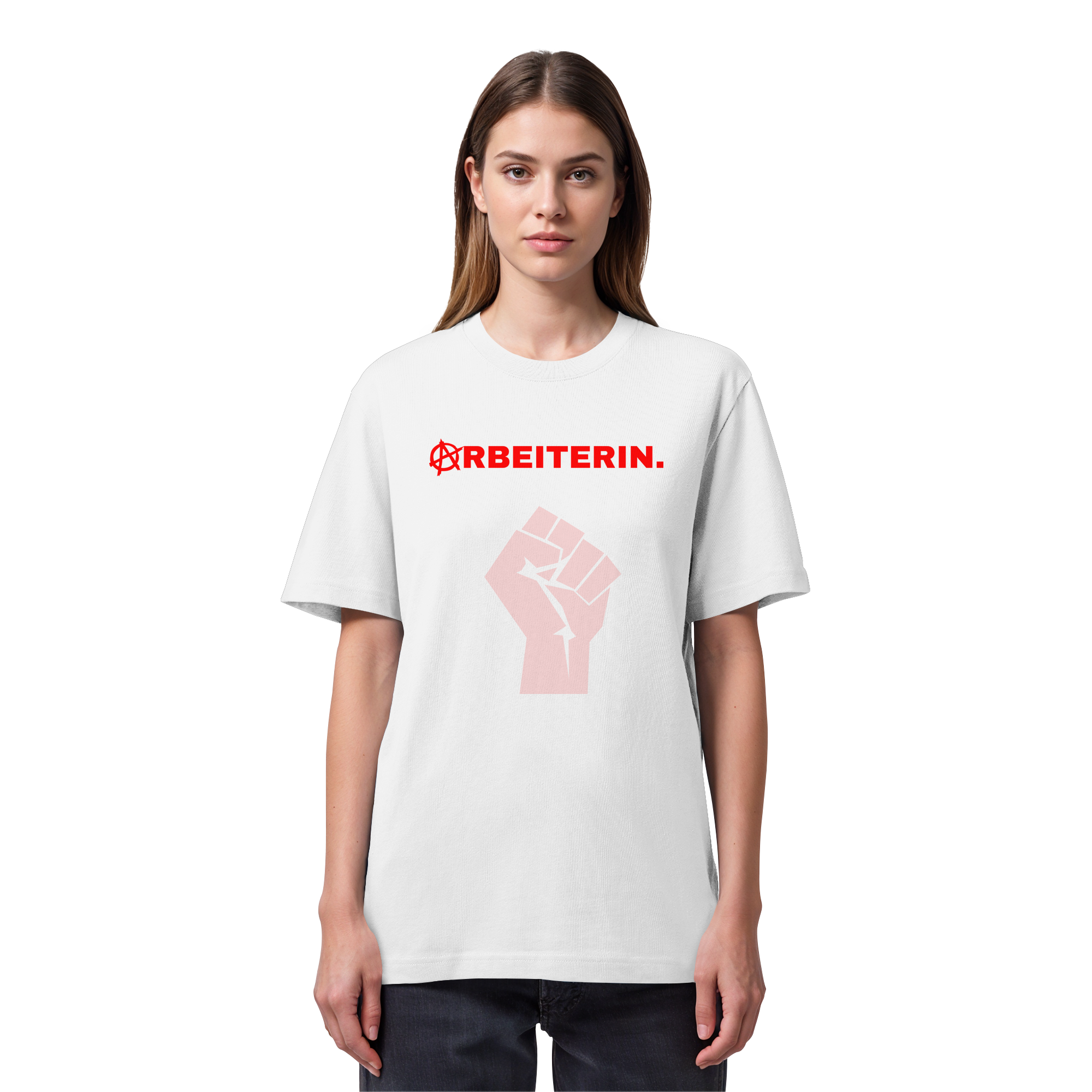 ARBEITERIN. "Solidarisch und Frei Edition" - Organic Heavy T-Shirt