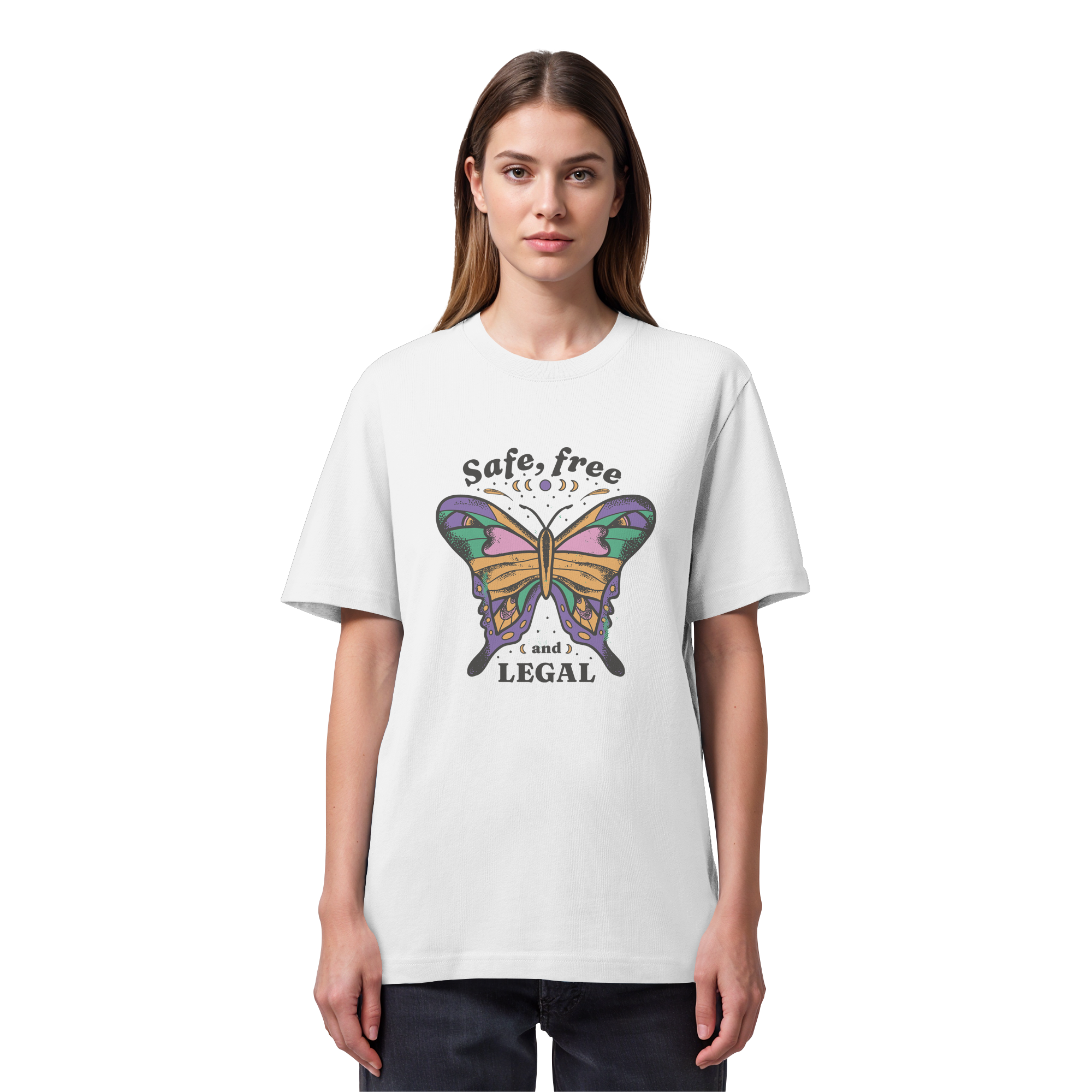 Safe Free Legal "Schmetterling Edition" - Organic Heavy T-Shirt