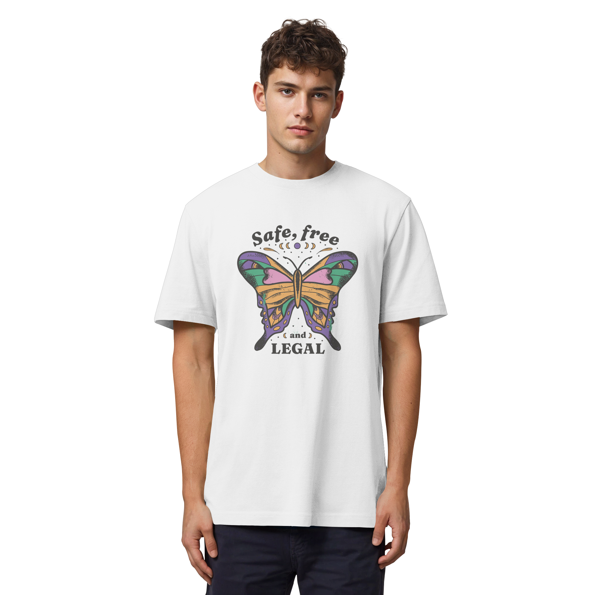 Safe Free Legal "Schmetterling Edition" - Organic Heavy T-Shirt