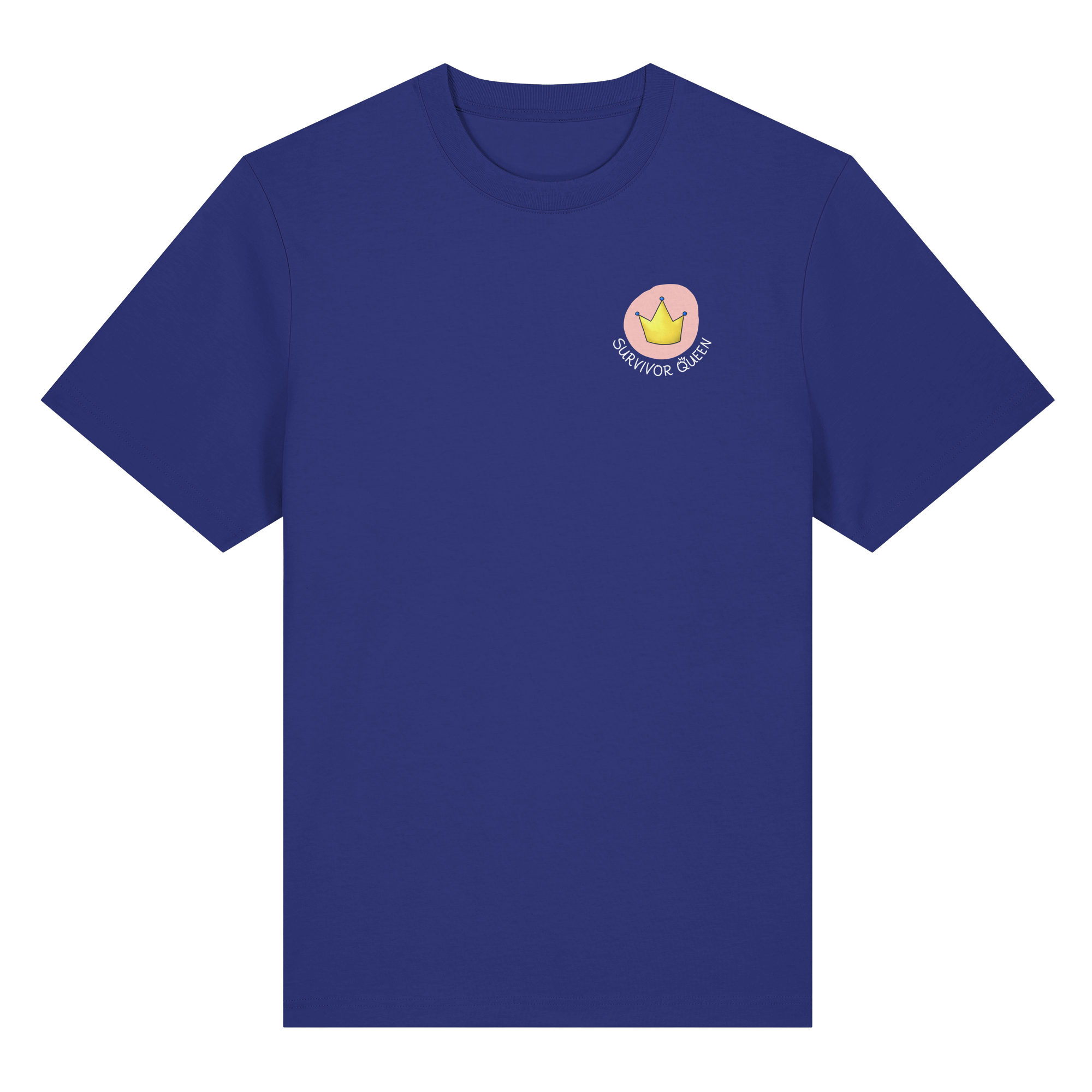 Survivor Queens Logo "Schriftzug Edition" Brustprint (dunkel) - Organic Heavy T-Shirt