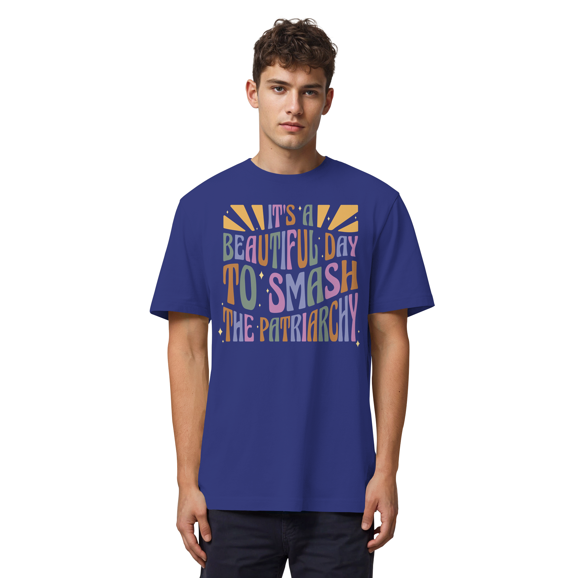 It's a Beautiful Day to Smash the Patriarchy - Organic Heavy T-Shirt