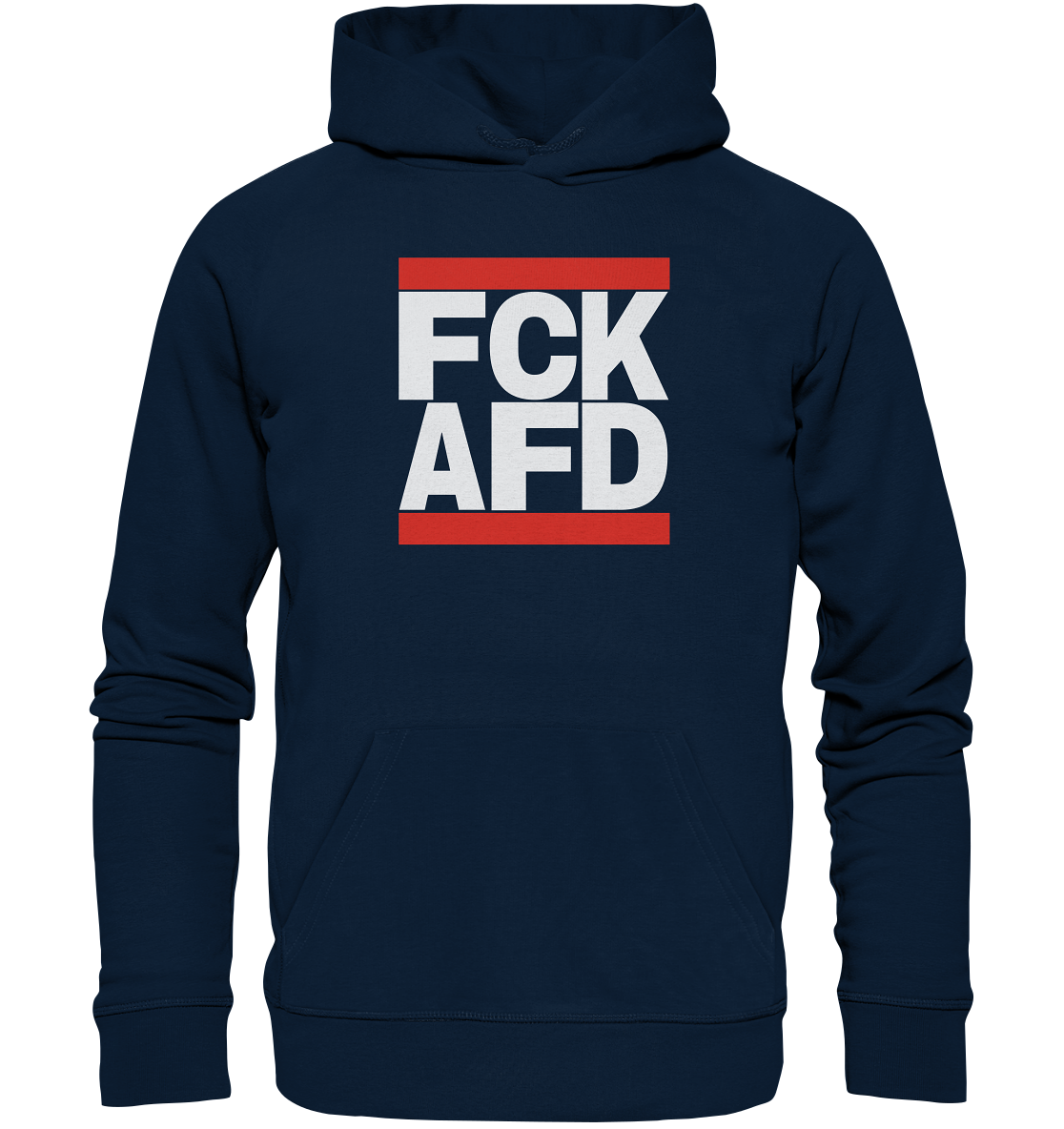 FCK AFD (weiße Schrift) - Organic Hoodie