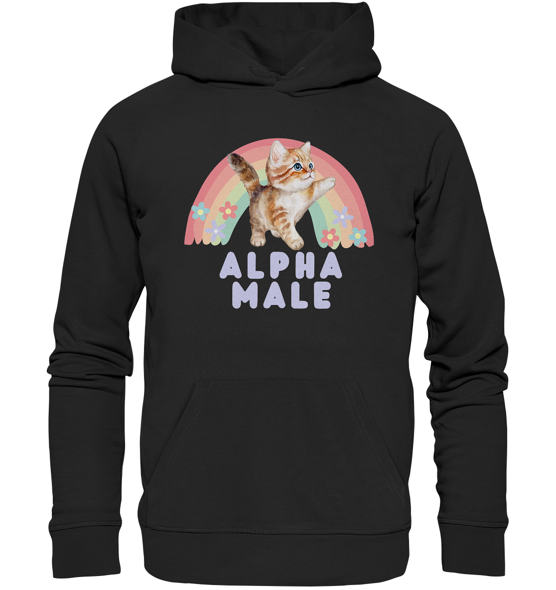Alpha Male "Rainbow Roar Edition" - Organic Hoodie