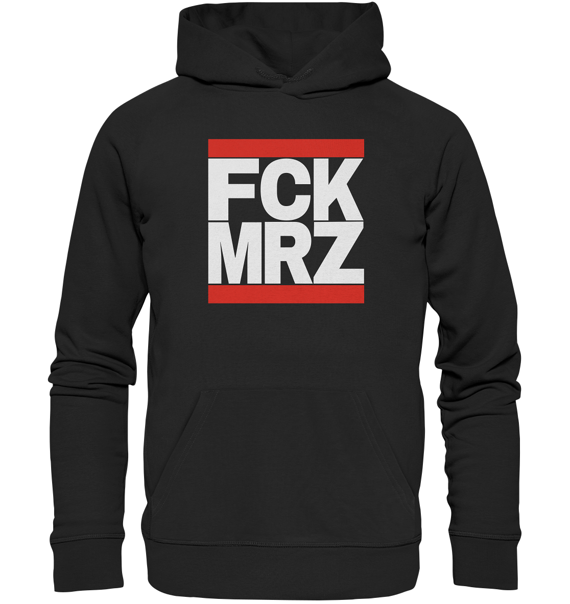 FCK MRZ (weiße Schrift) - Organic Hoodie