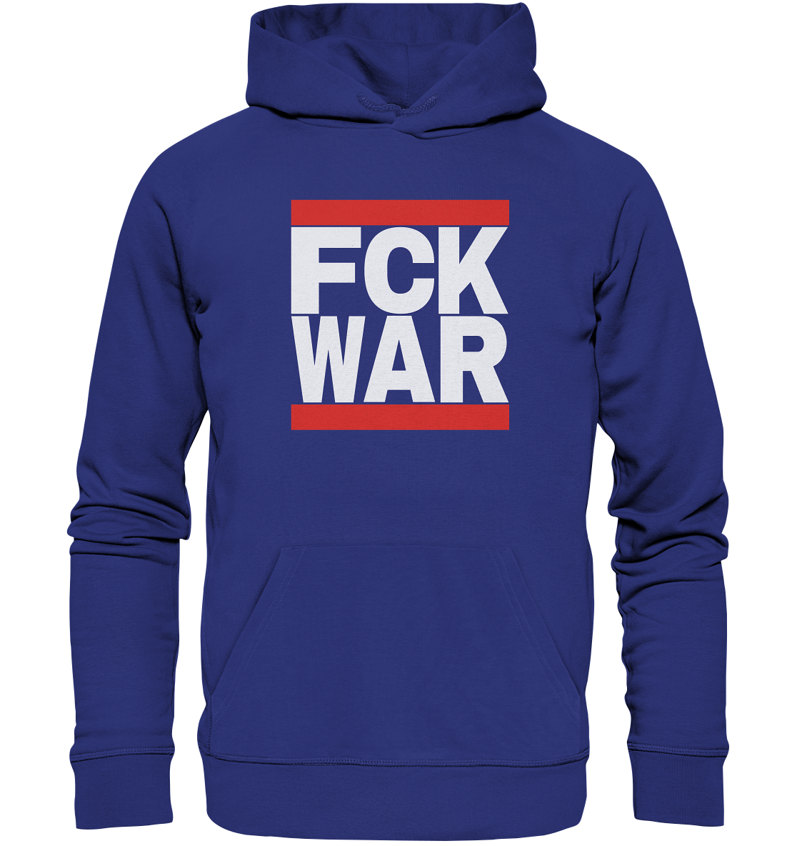 FCK WAR (weiße Schrift) - Organic Hoodie