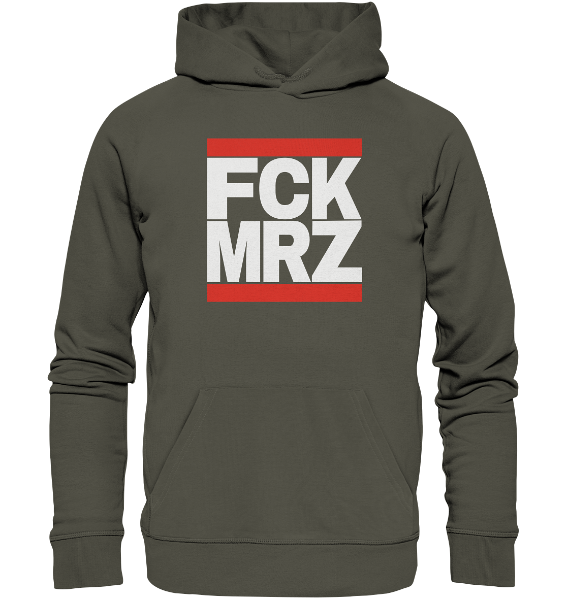 FCK MRZ (weiße Schrift) - Organic Hoodie