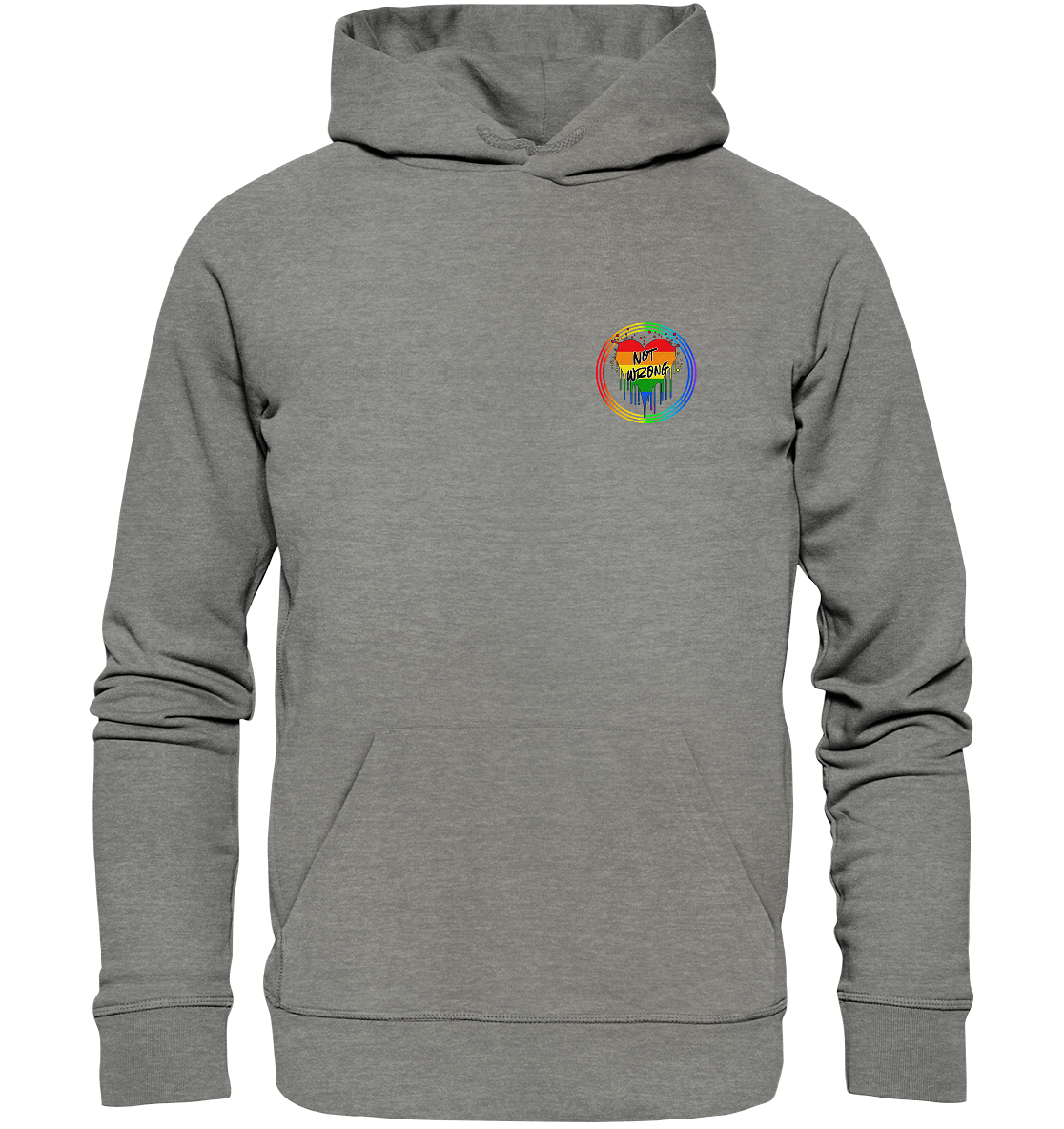 Queer Not Wrong "Regenbogenkreis Edition" - Organic Hoodie