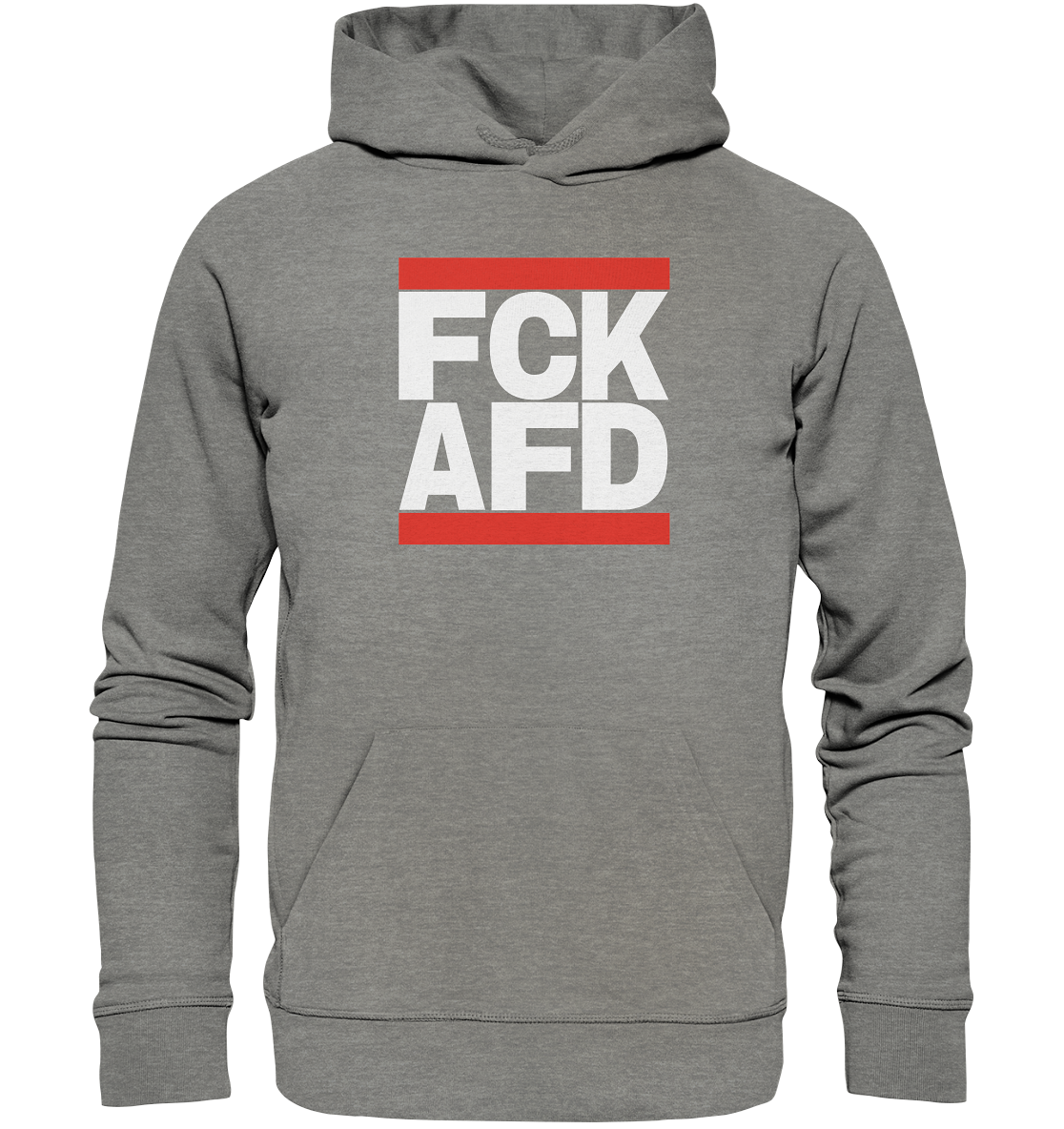FCK AFD (weiße Schrift) - Organic Hoodie