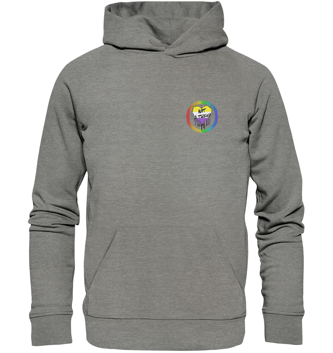 Nonbinary Not a Trend "Regenbogenkreis Edition" - Organic Hoodie
