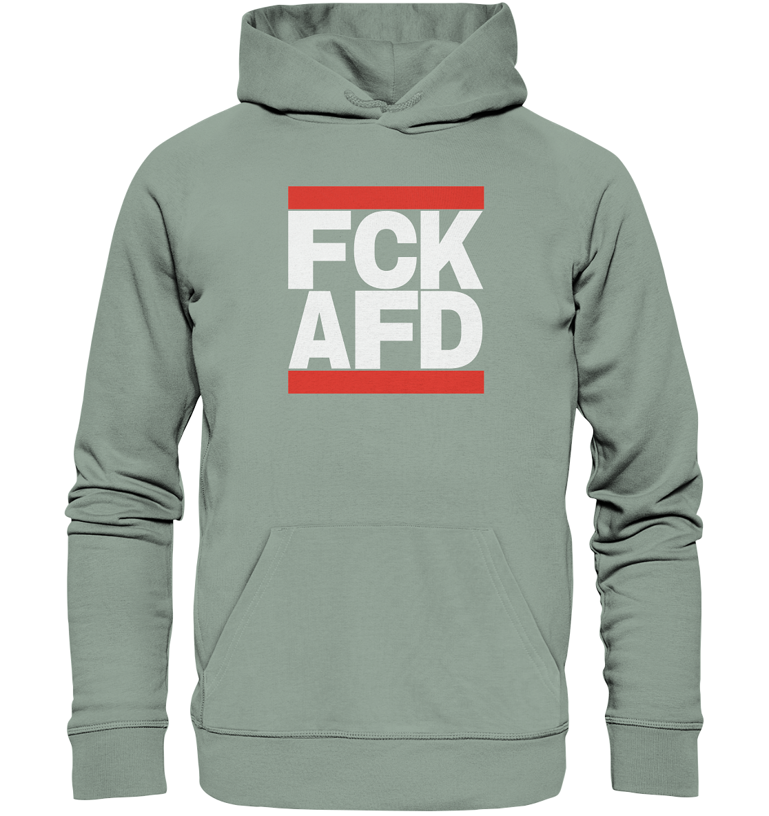 FCK AFD (weiße Schrift) - Organic Hoodie