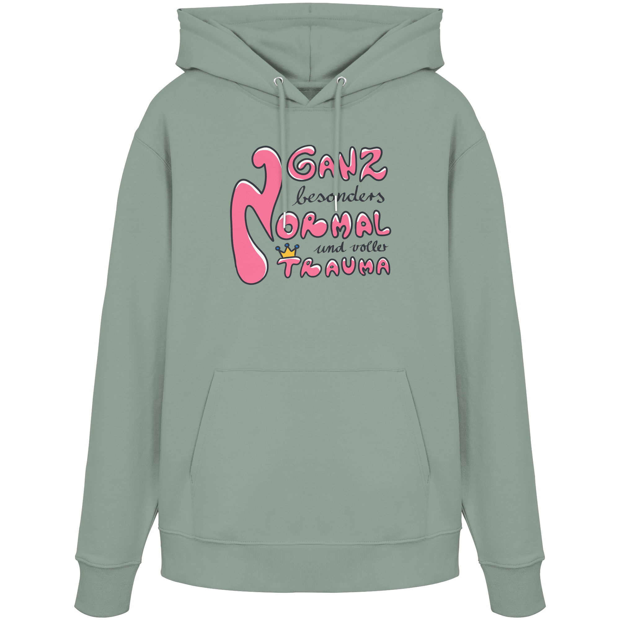 Ganz besonders Normal und voller Trauma "Pinke Edition" - Organic Hoodie
