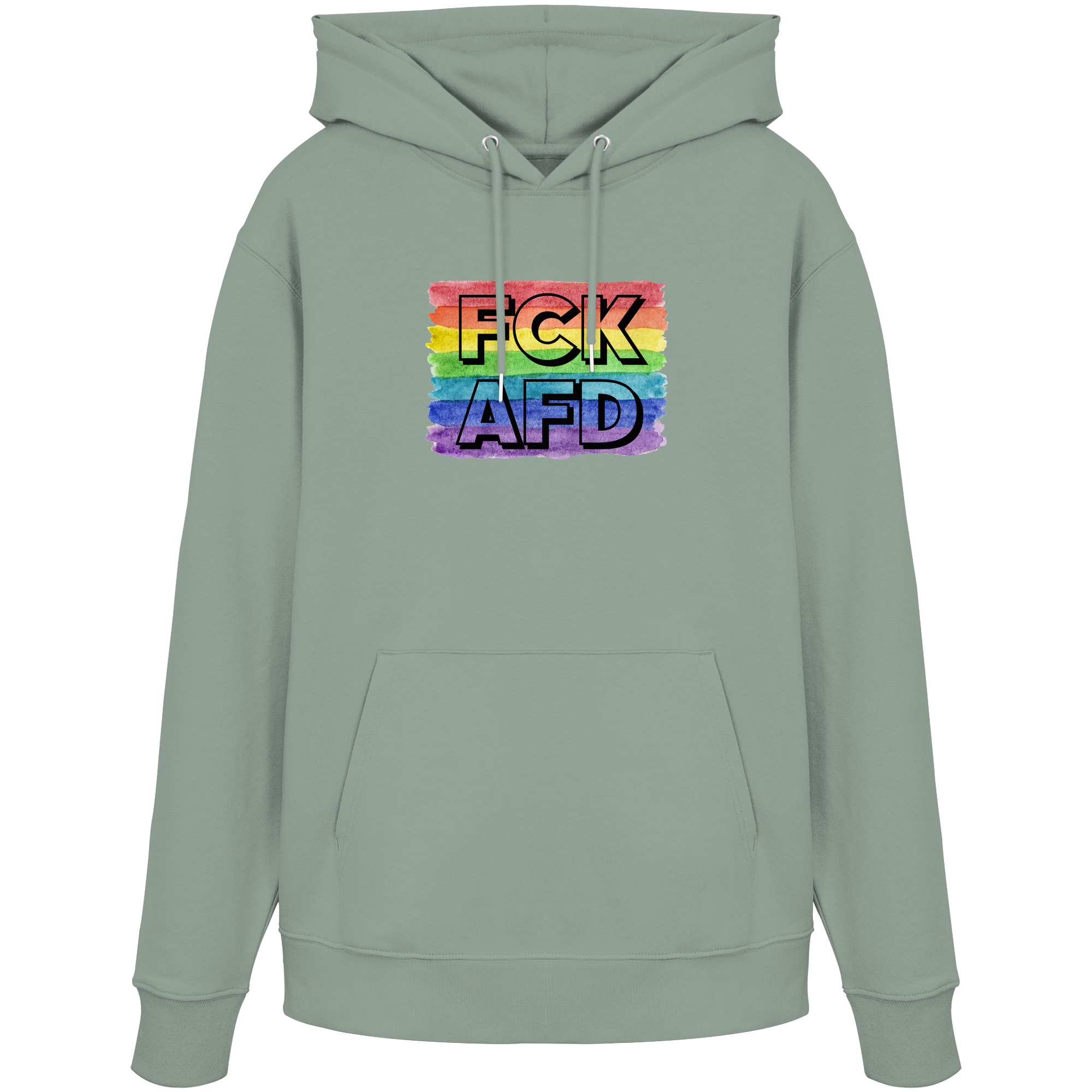FCK AFD "Rainbow Resistance Edition" - Organic Hoodie