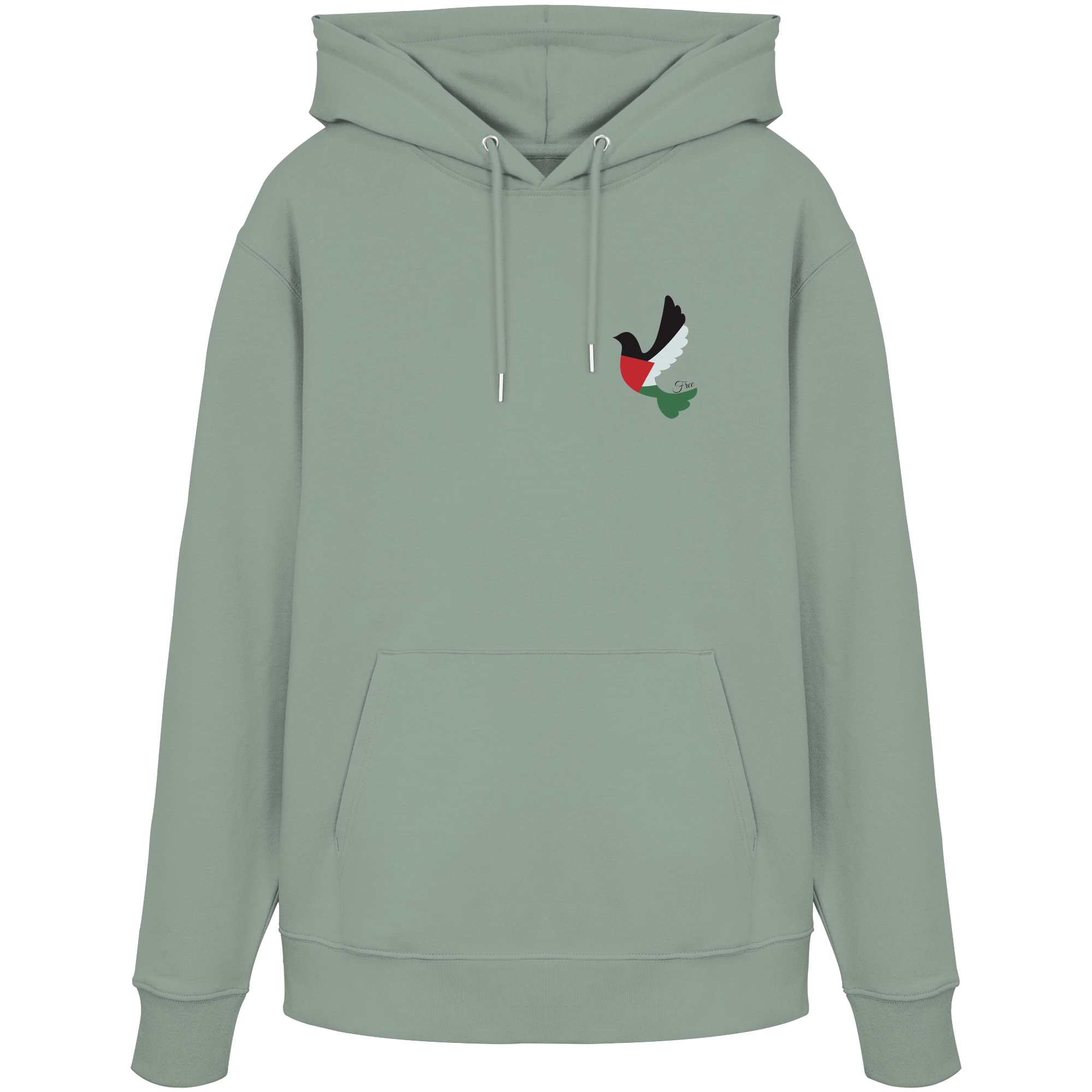 Free Palestine "Unbroken Wings Edition" - Organic Hoodie