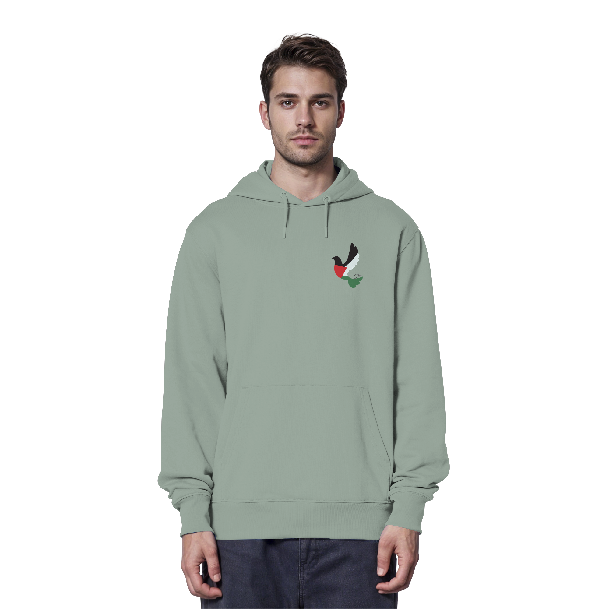 Free Palestine "Unbroken Wings Edition" - Organic Hoodie