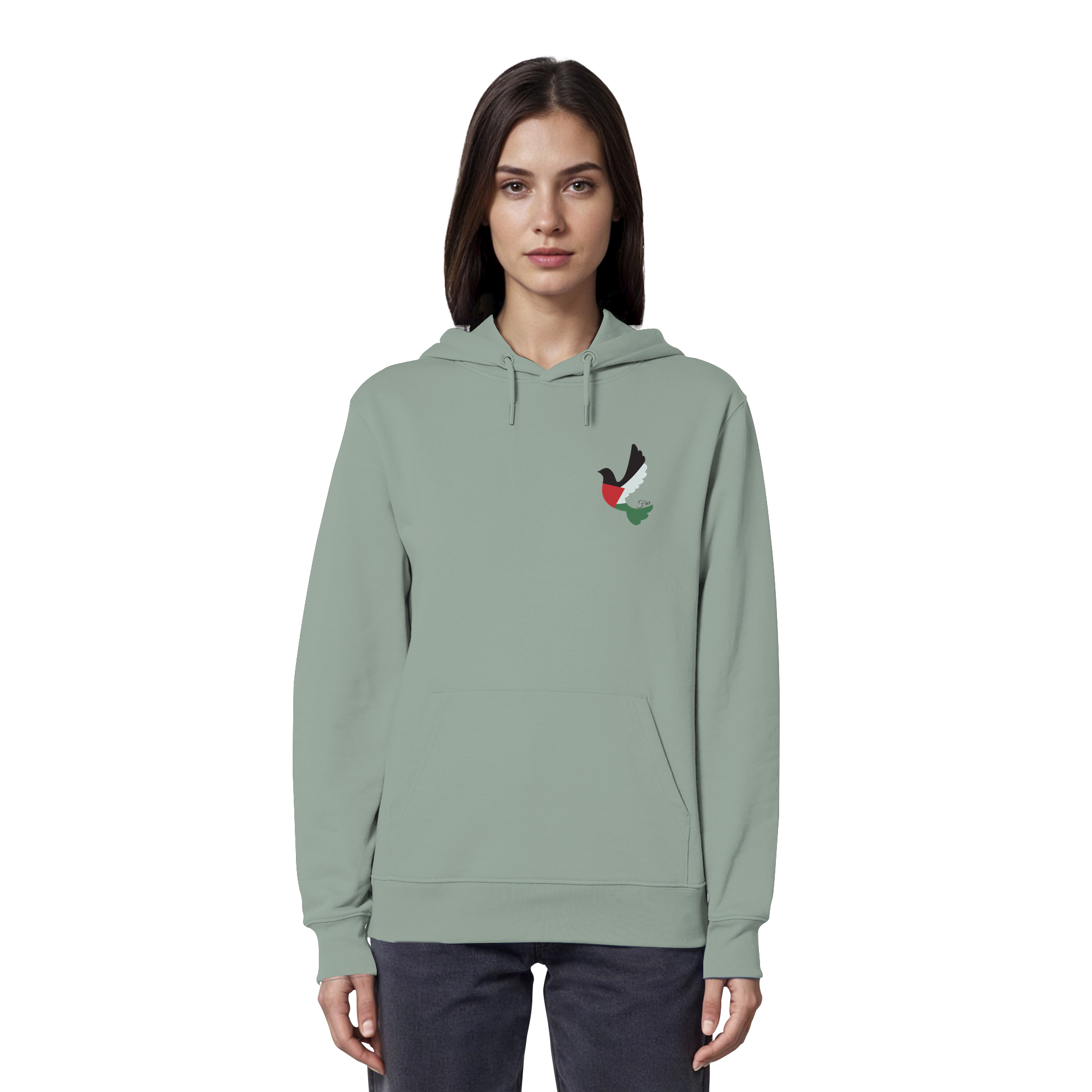 Free Palestine "Unbroken Wings Edition" - Organic Hoodie
