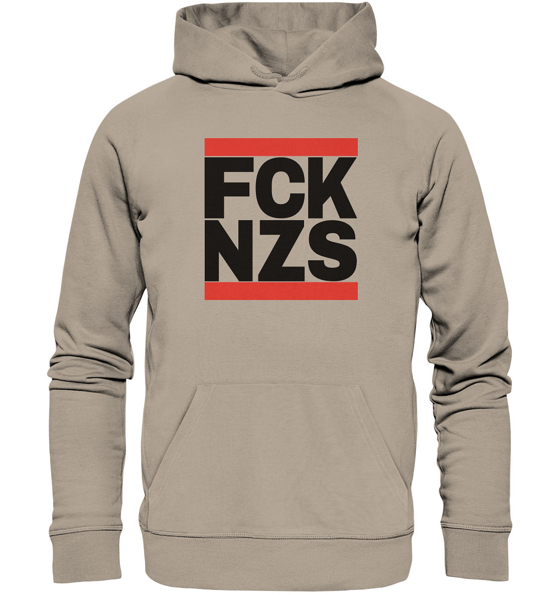 FCK NZS (schwarze Schrift) - Organic Hoodie