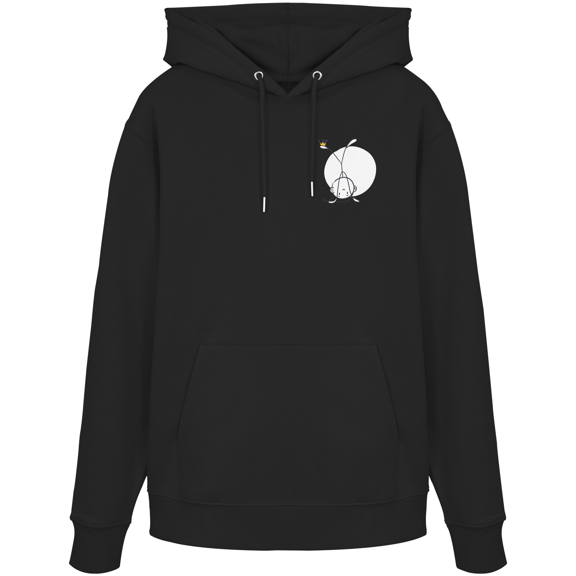 Seelenmännchen "Handstand Edition" Brustprint (dunkel) - Organic Hoodie