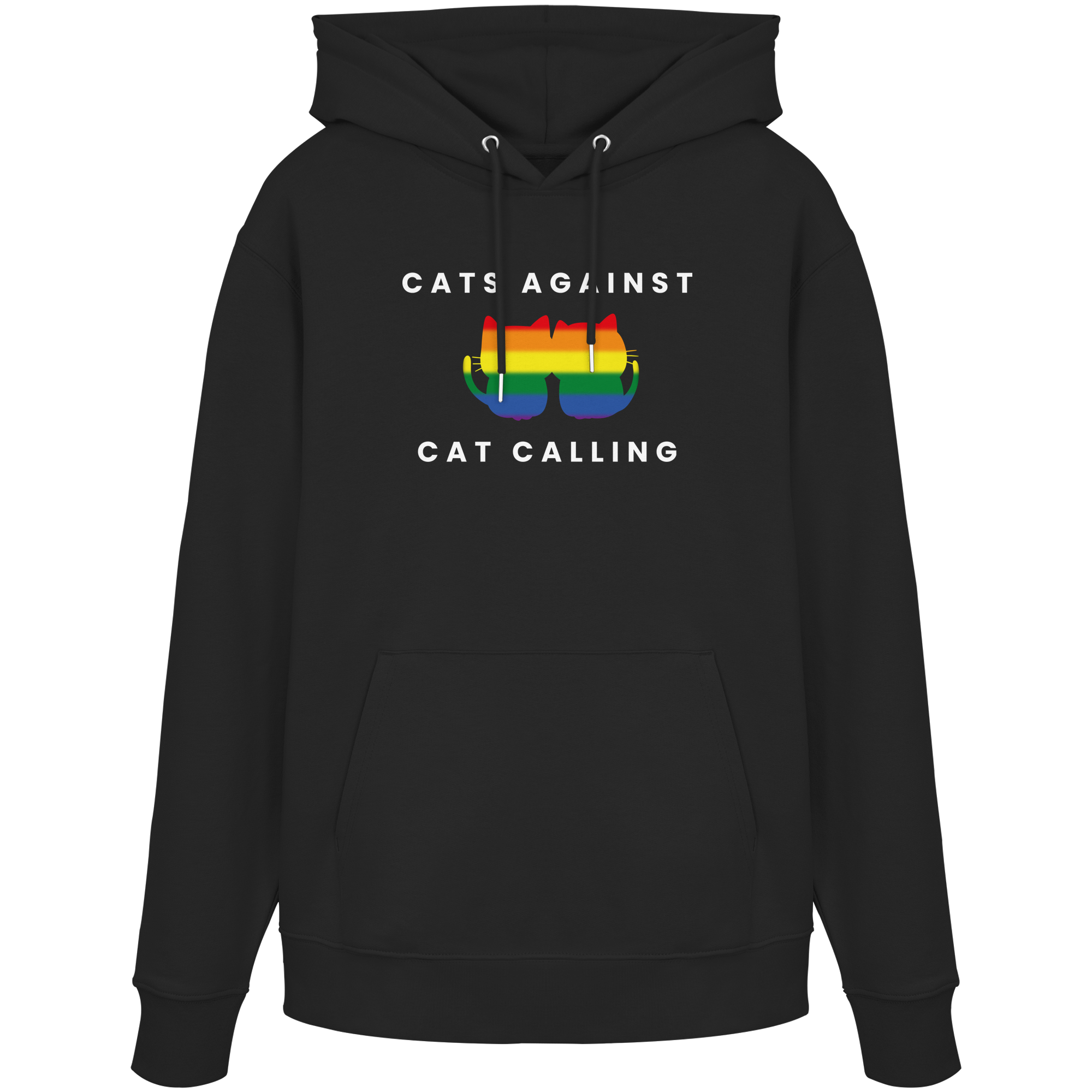 Cats Against Catcalling "Rainbow Edition" - Organic Hoodie
