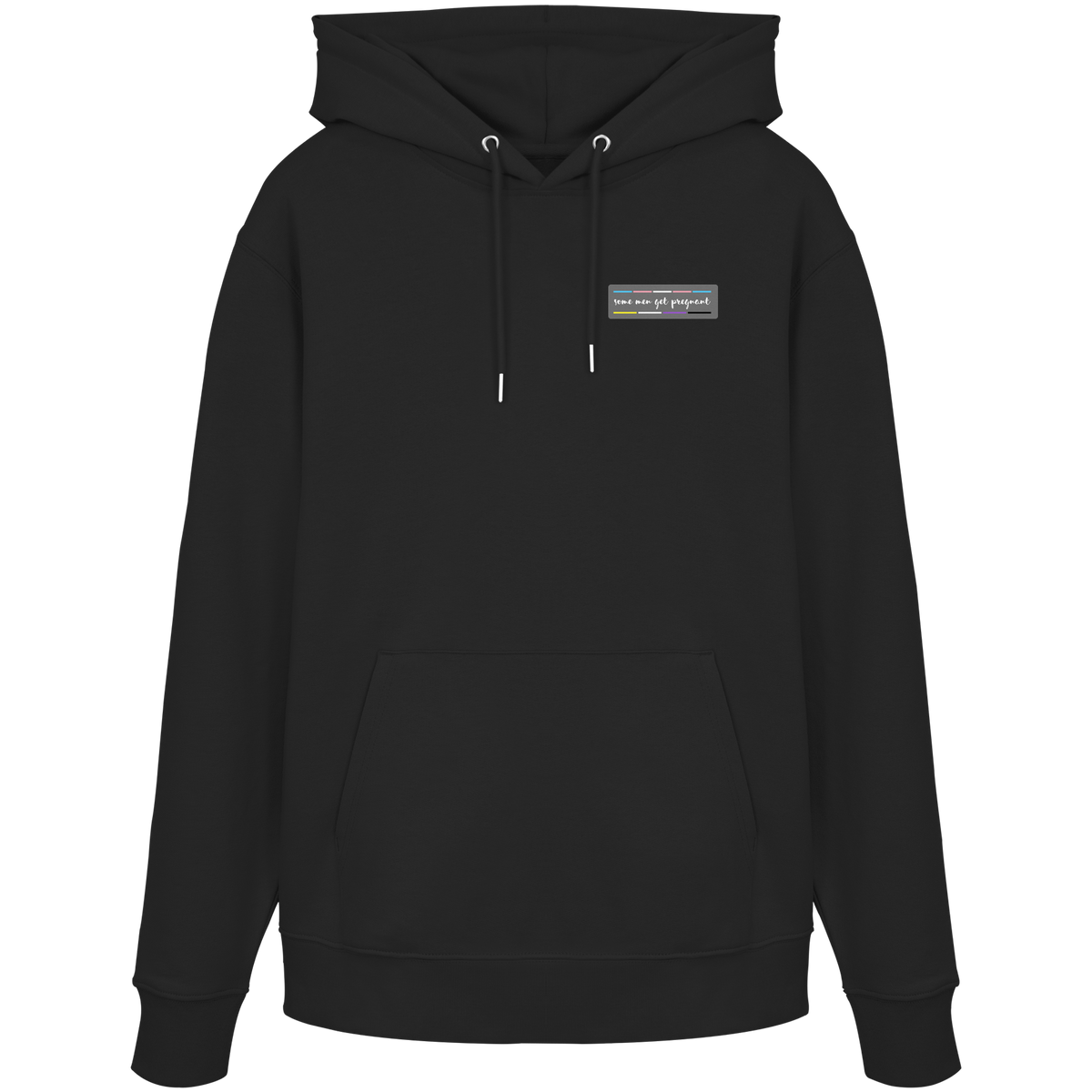 some men get pregnant "Trans Stripes Edition" - Organic Hoodie