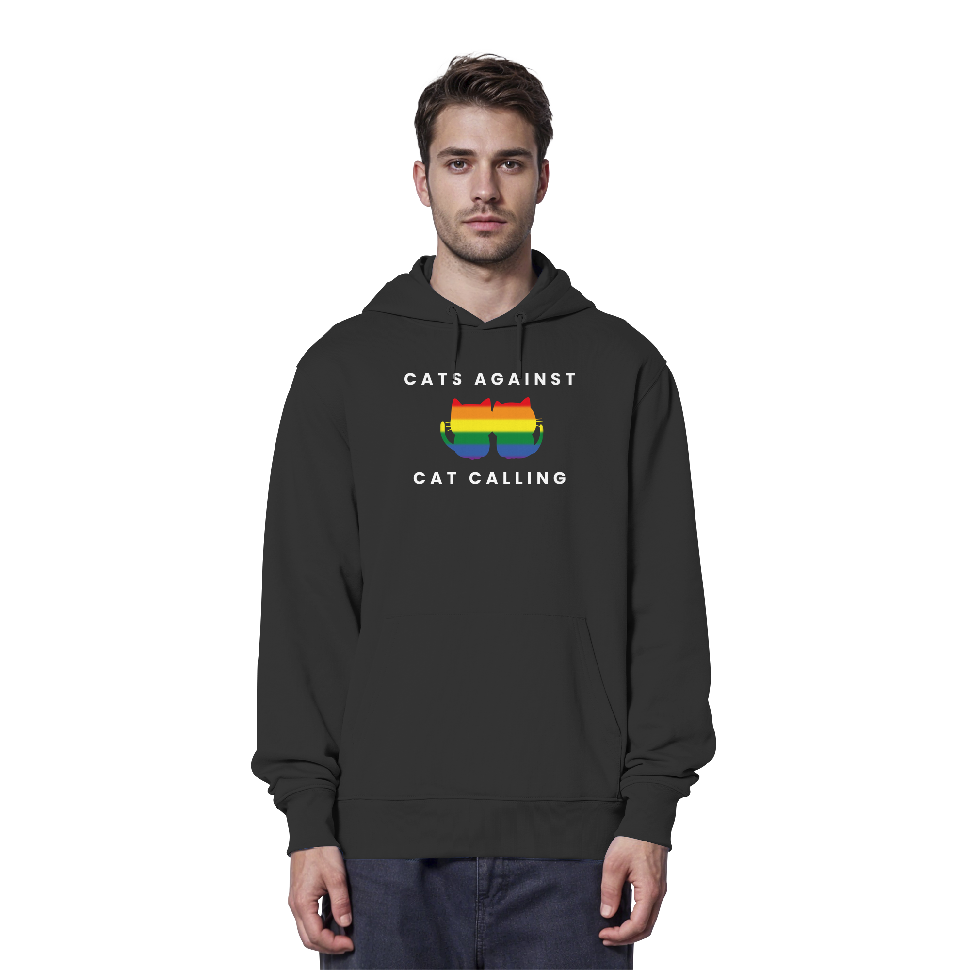 Cats Against Catcalling "Rainbow Edition" - Organic Hoodie