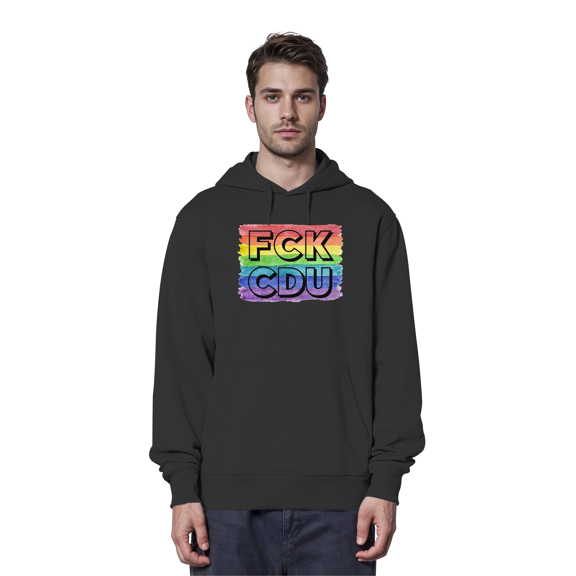 FCK CDU "Rainbow Resistance Edition" - Organic Hoodie