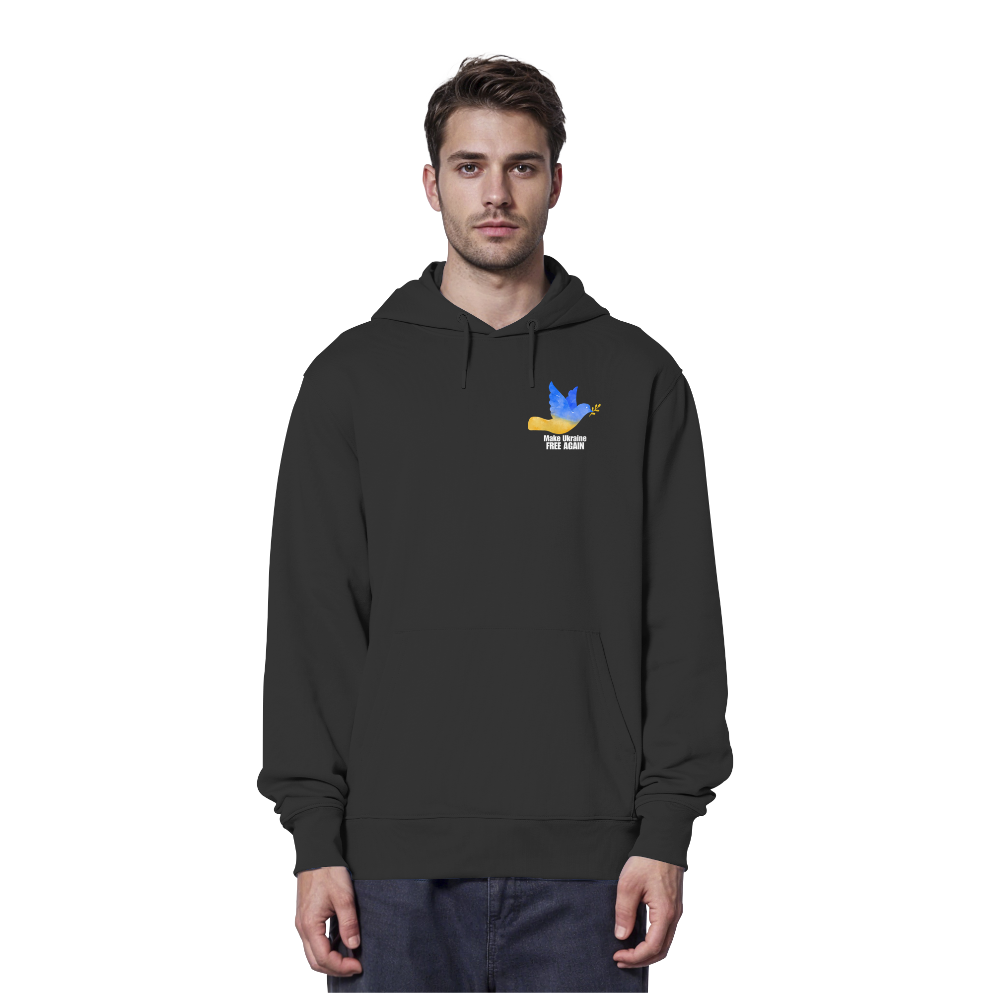 Make Ukraine Free Again "Dove Edition" - Organic Hoodie