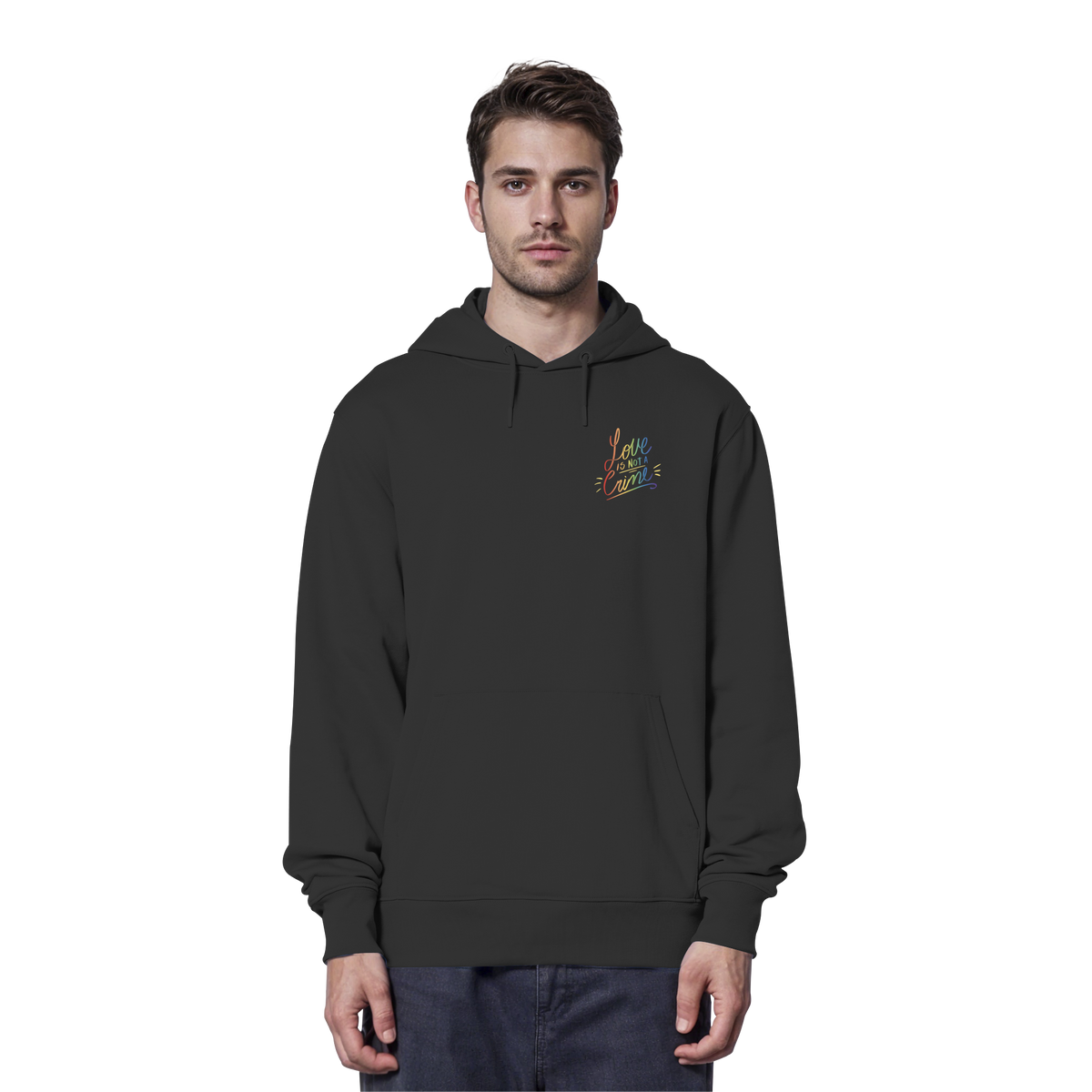 Love is Not a Crime "Calligraphy Edition" - Organic Hoodie