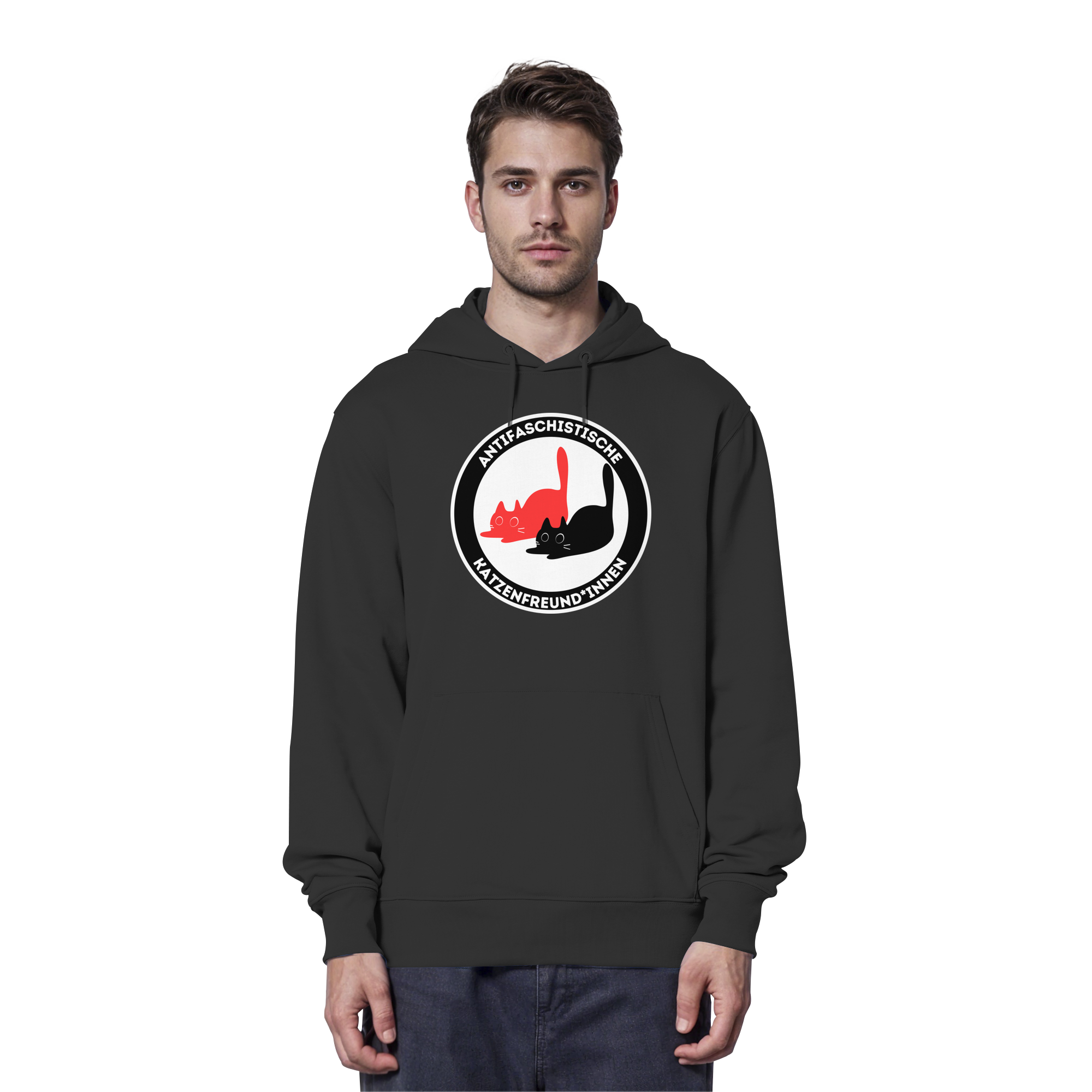 Antifaschistische Katzenfreund*innen - Organic Hoodie