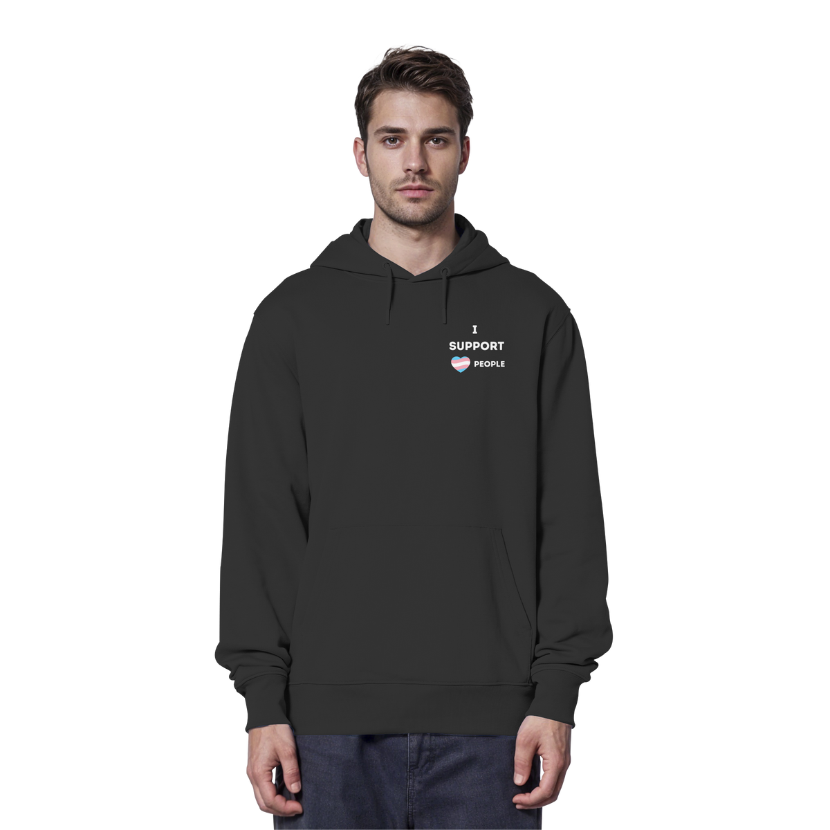 I support Trans People - Organic Hoodie