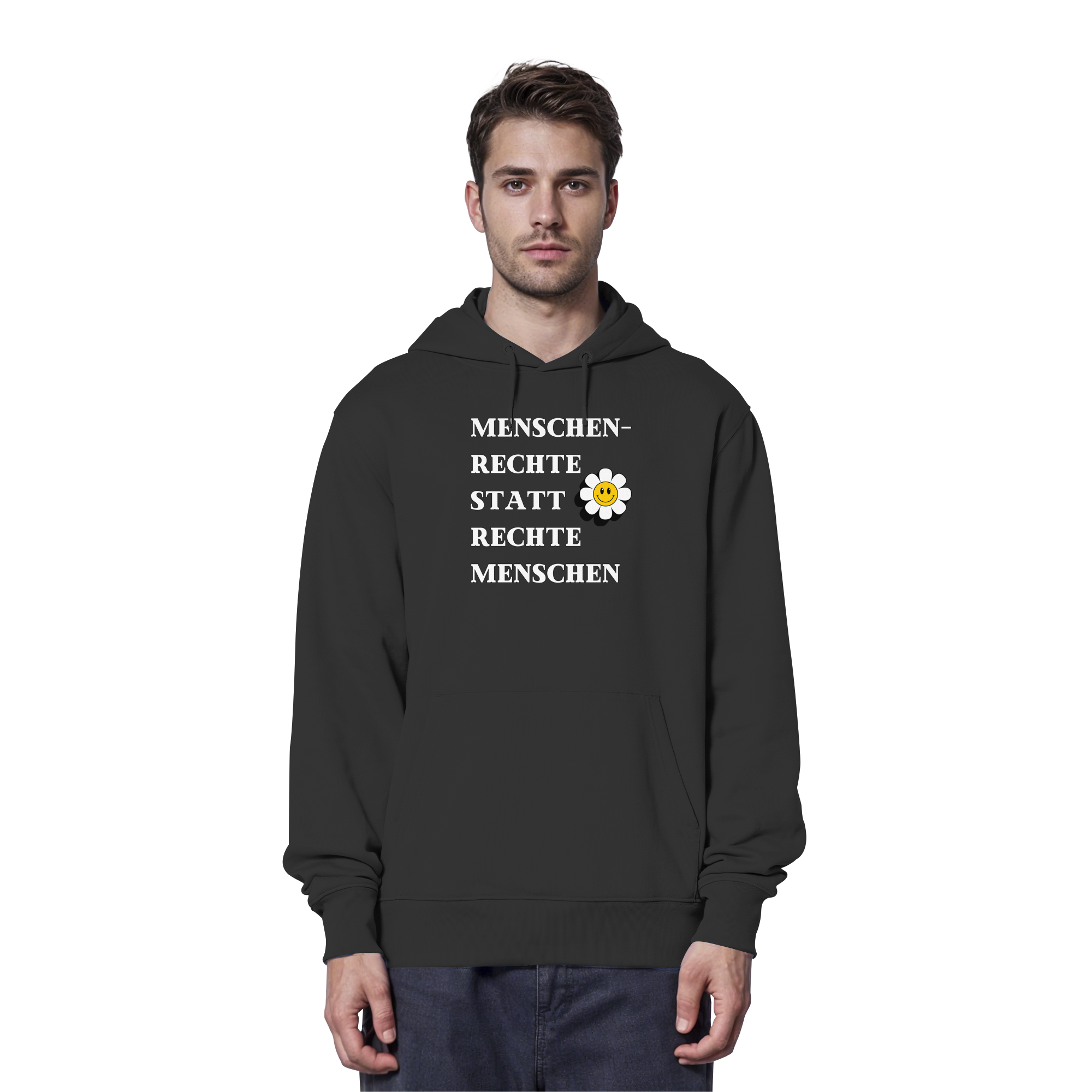 Menschenrechte statt rechte Menschen - Organic Hoodie