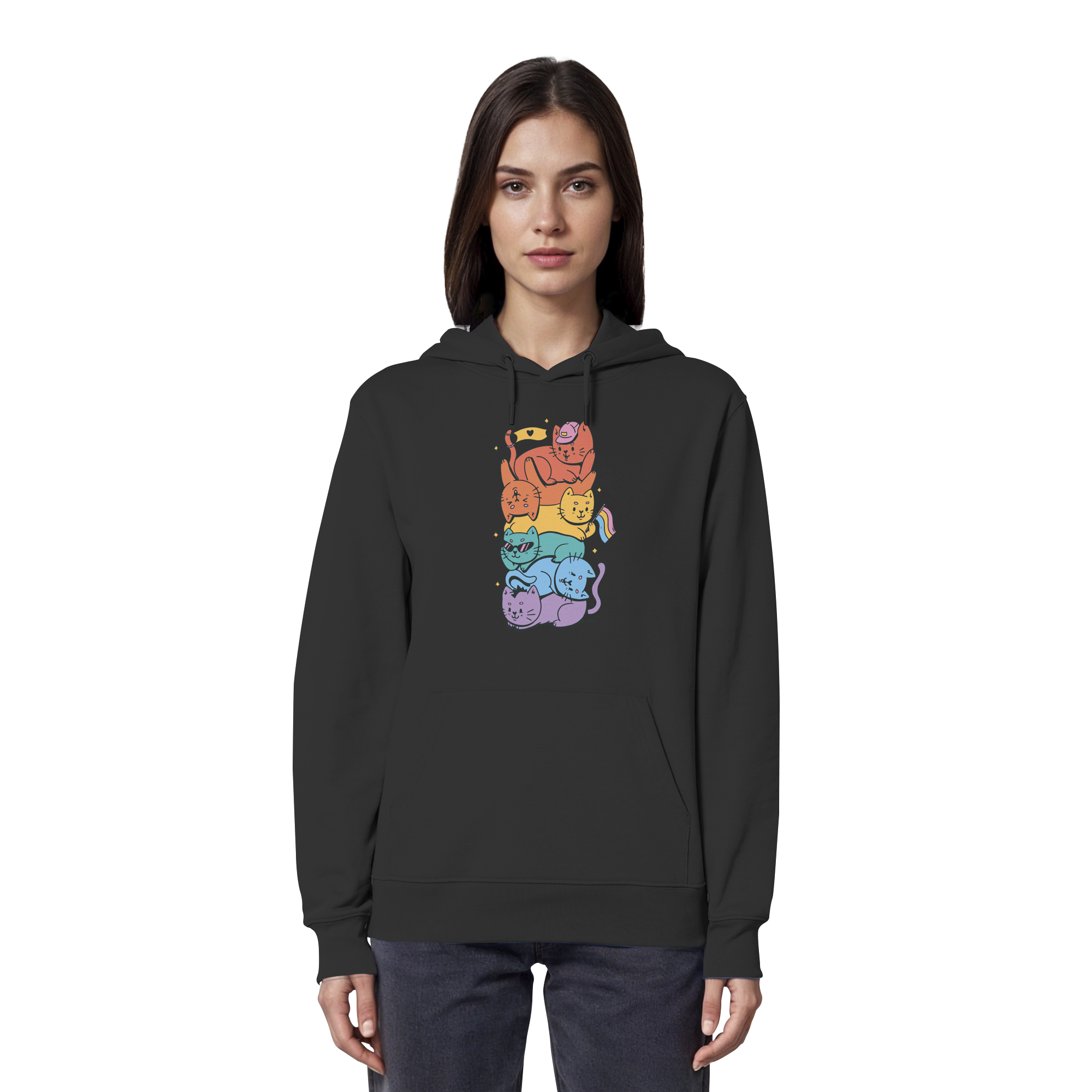 LGBTQ+ Katzen - Organic Hoodie