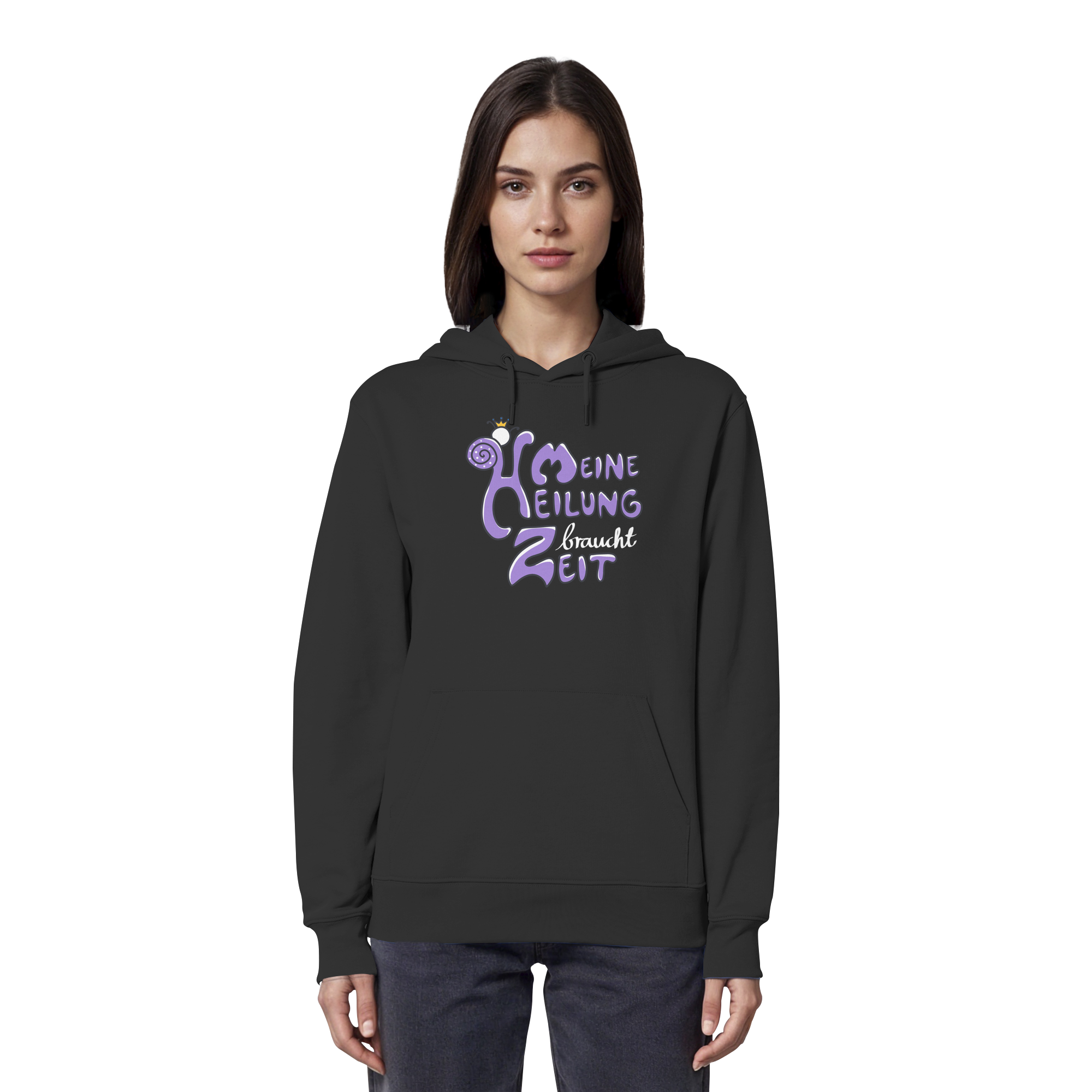 Meine Heilung braucht Zeit "Lila Edition" - Organic Hoodie