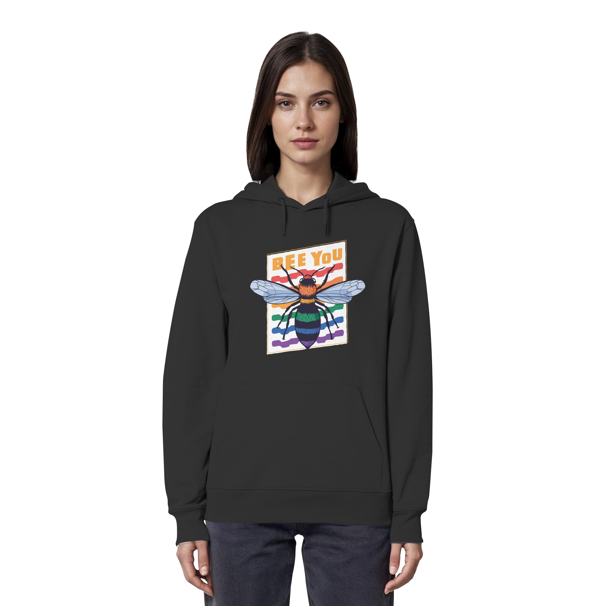 Bee You "Rainbow Edition" - Organic Hoodie