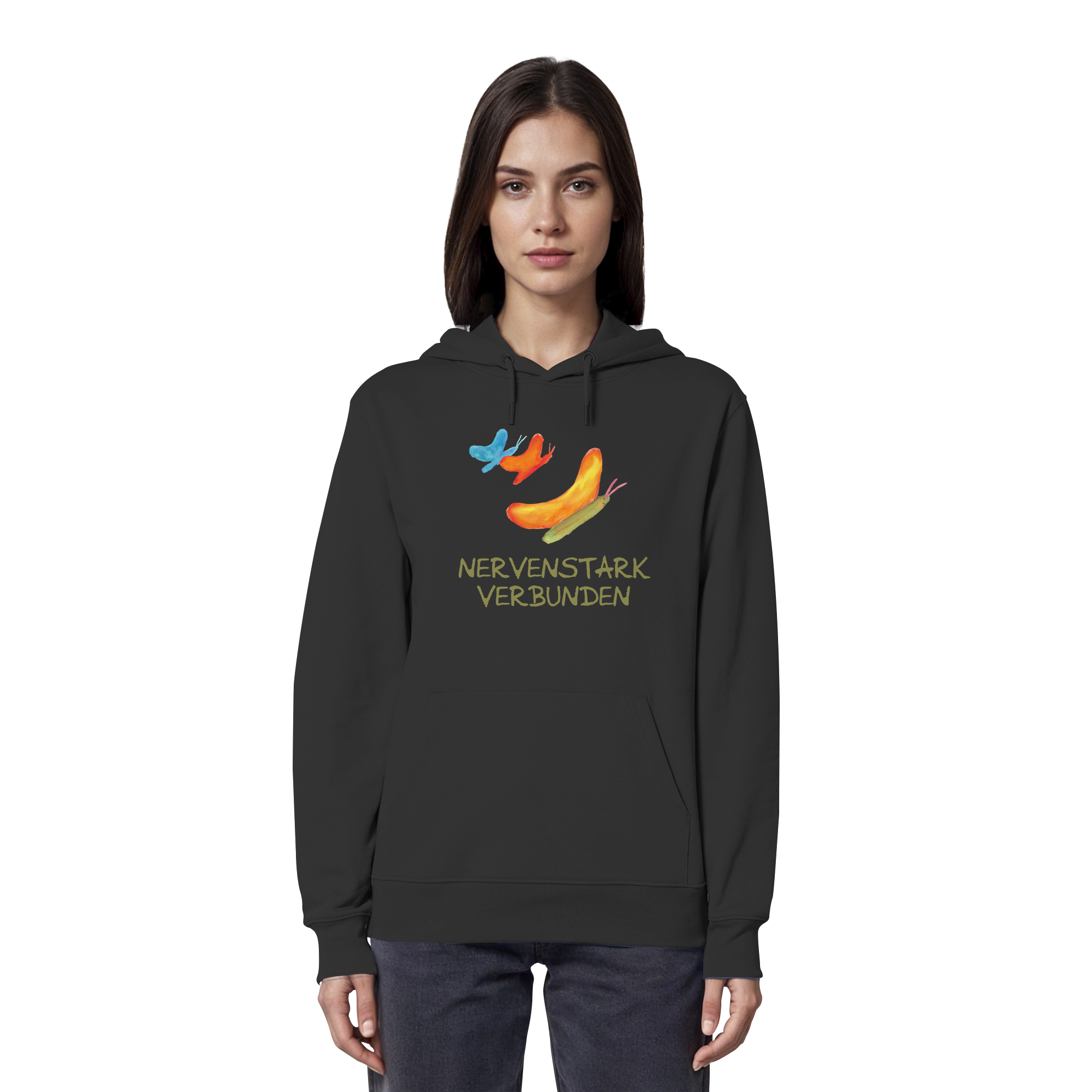 Nervenstark verbunden "Schmetterline Jona Edition" - Organic Hoodie