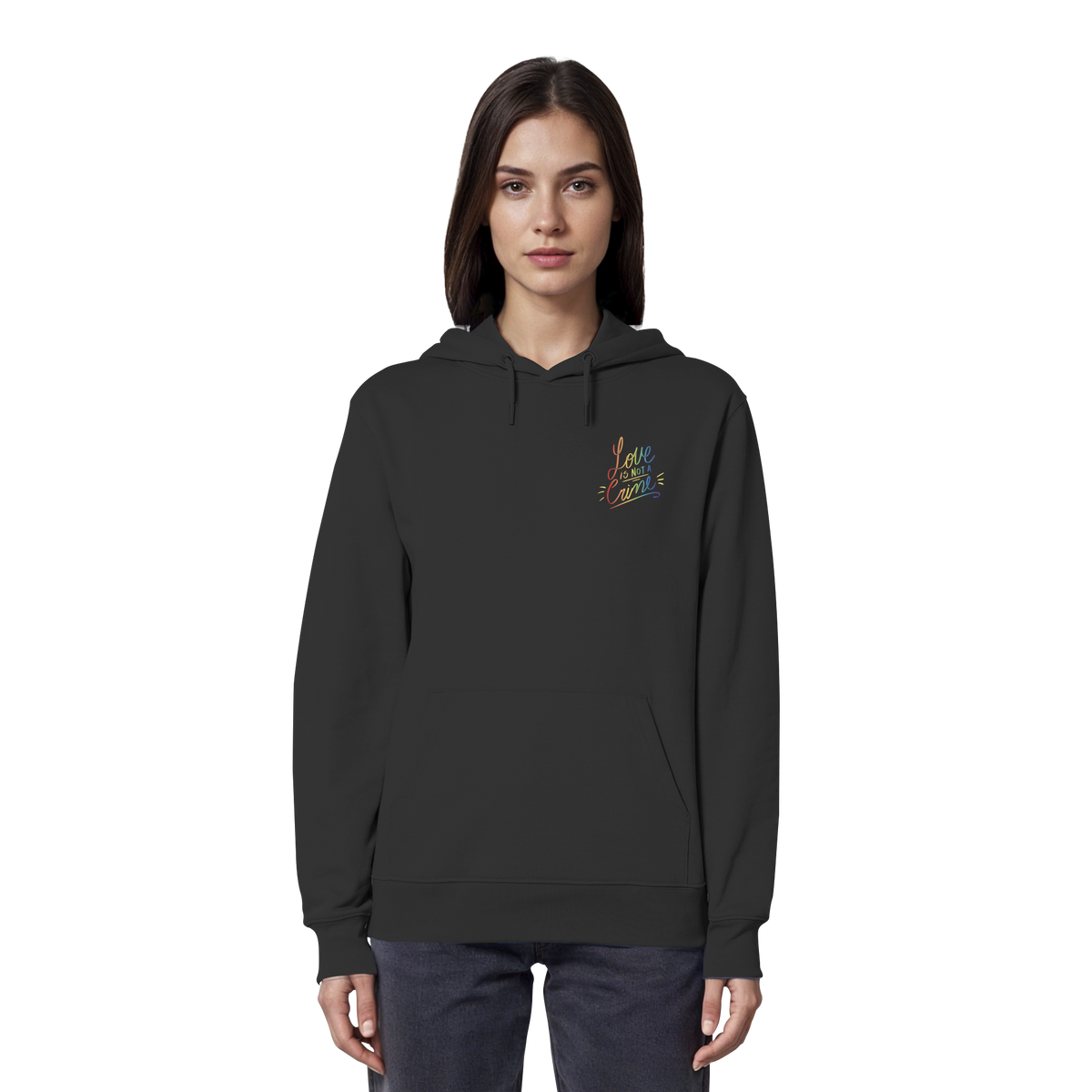 Love is Not a Crime "Calligraphy Edition" - Organic Hoodie