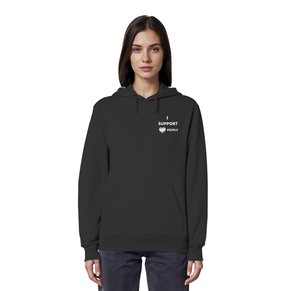 I support Trans People - Organic Hoodie