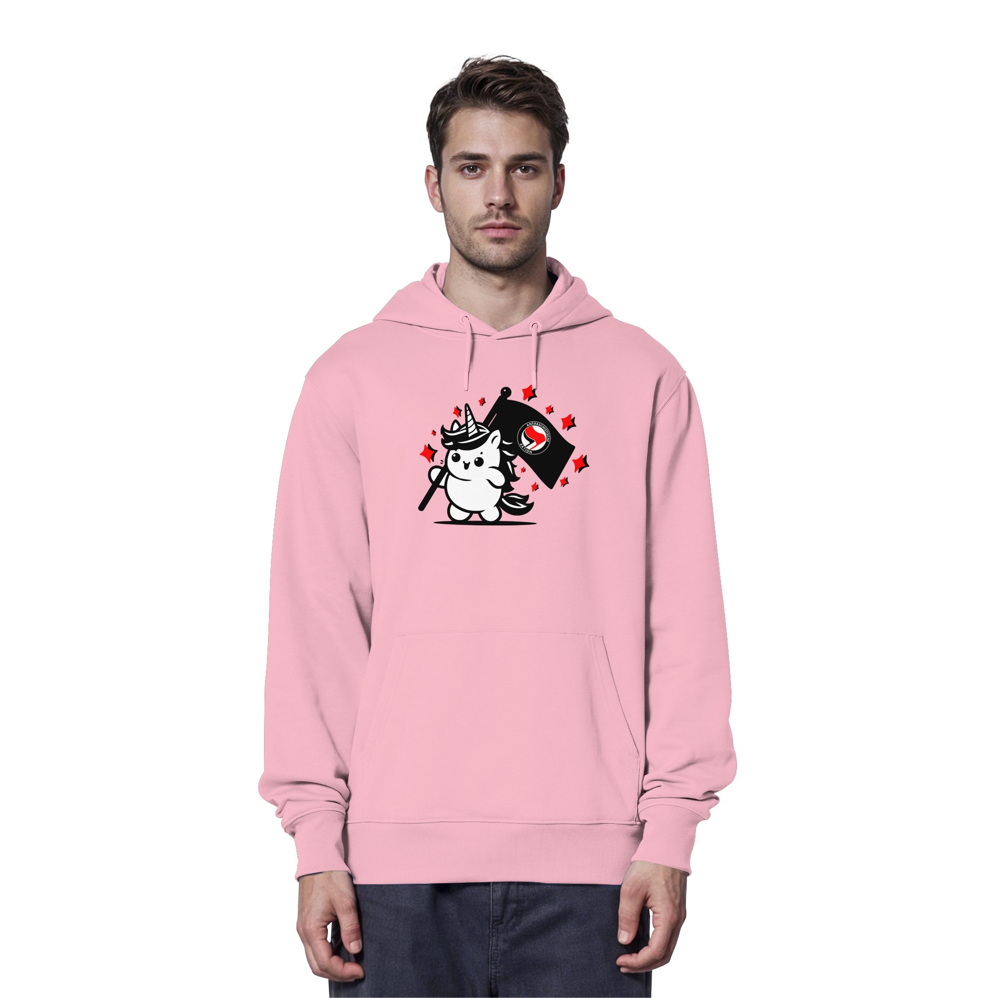 Einhorn Antifa - Organic Hoodie