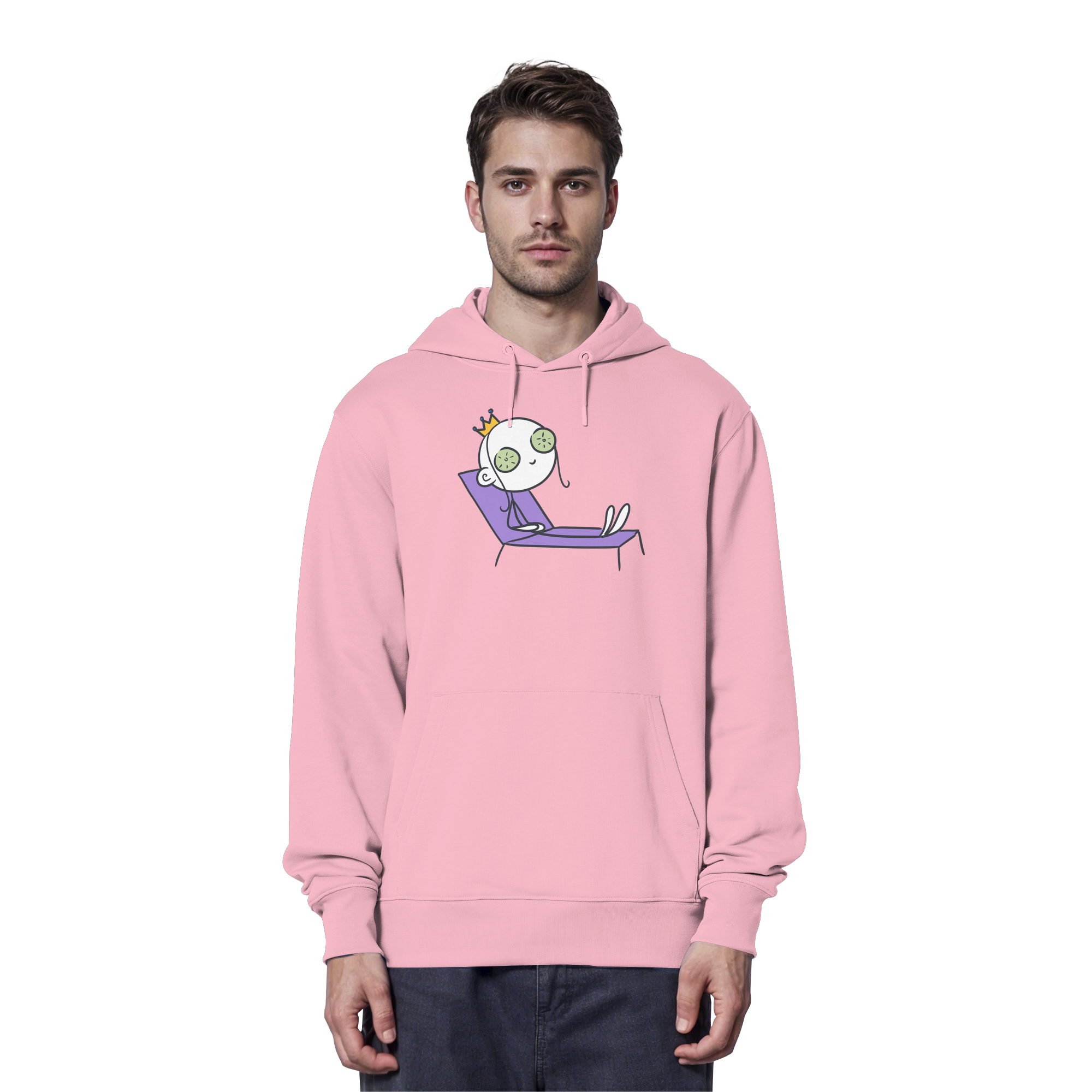 Seelenmännchen "Chill Out Edition" Frontprint - Organic Hoodie