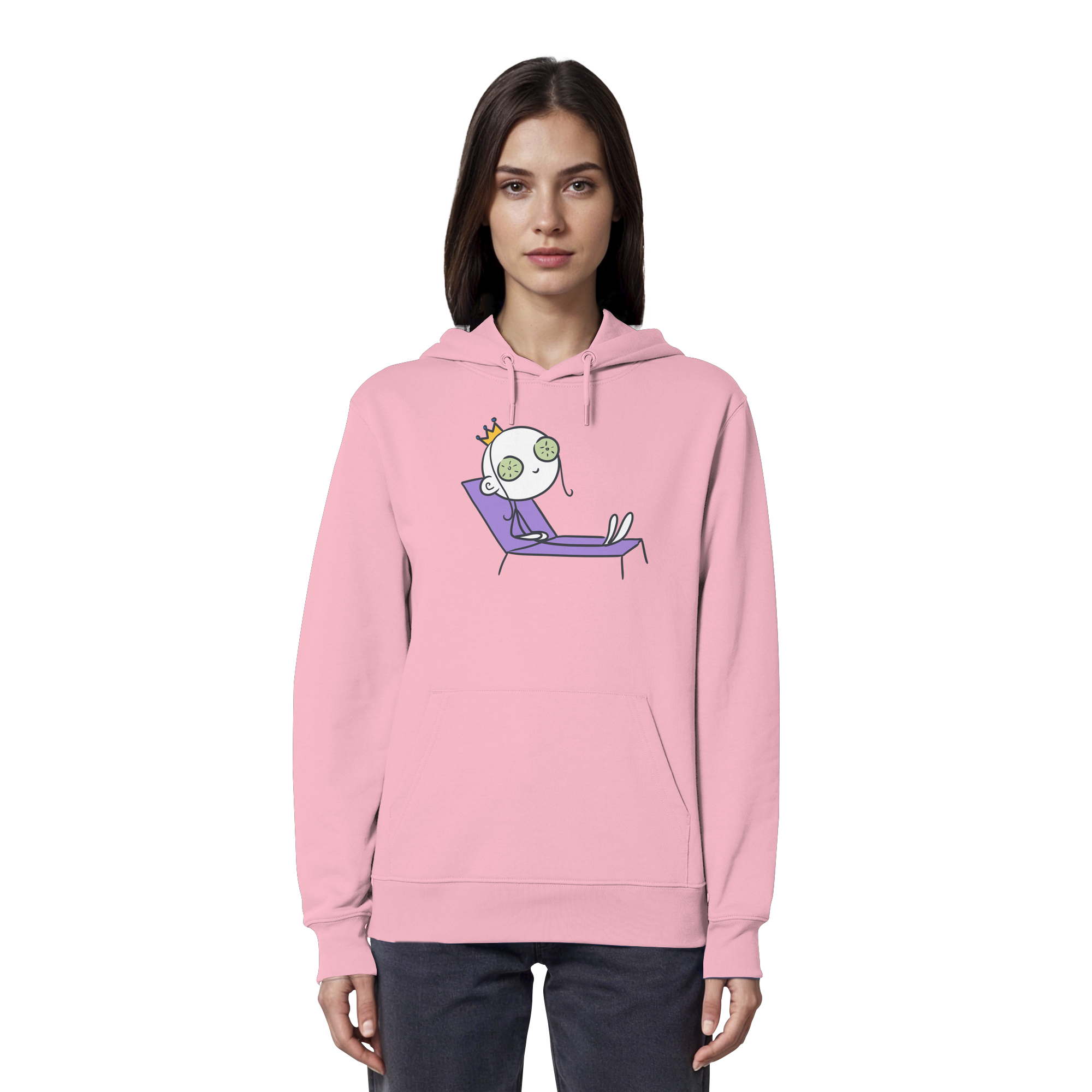 Seelenmännchen "Chill Out Edition" Frontprint - Organic Hoodie
