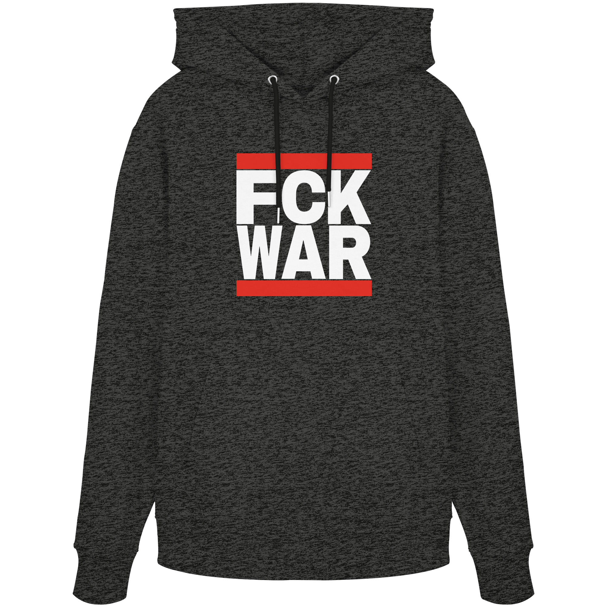 FCK WAR (weiße Schrift) - Organic Hoodie